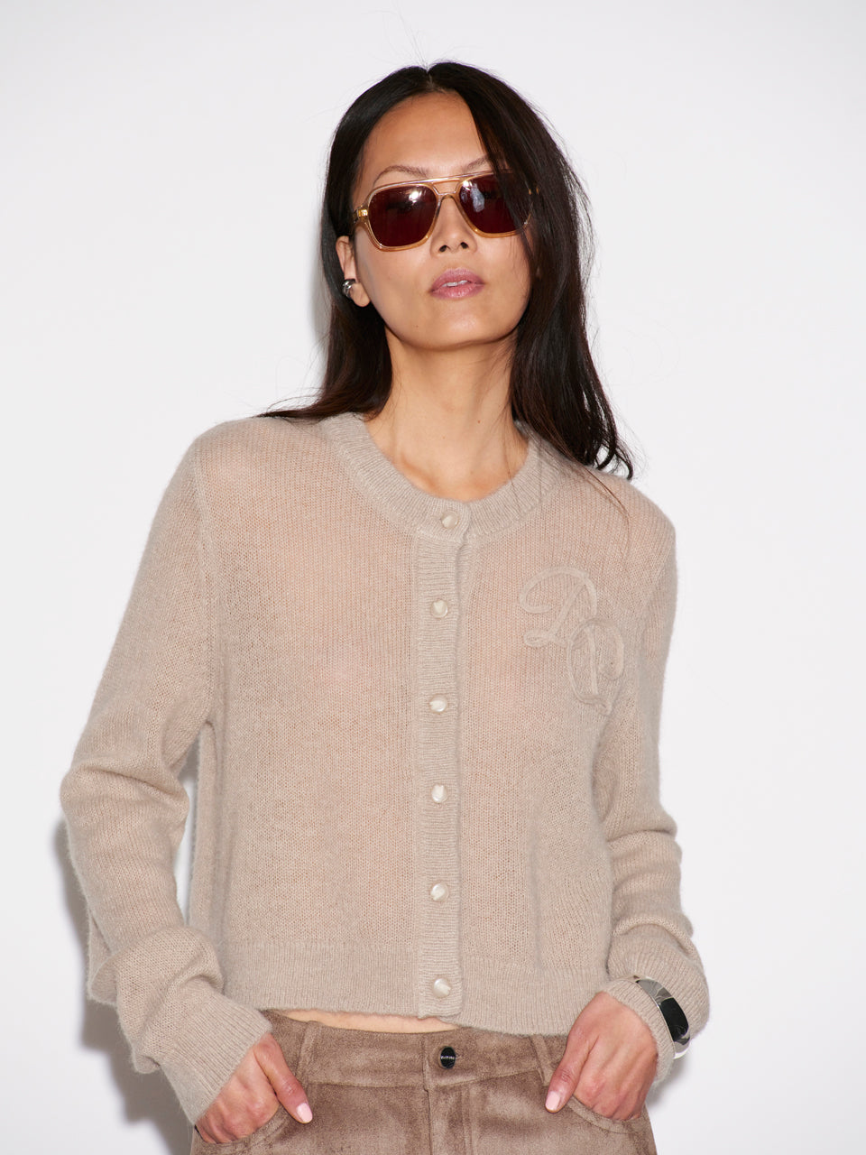 Vest Erin Monogram Cardigan