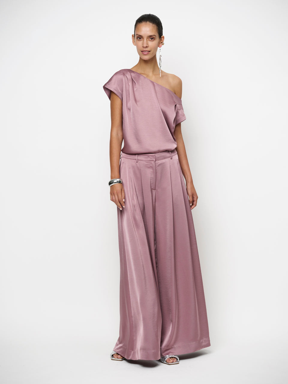 Roam satin drapey top