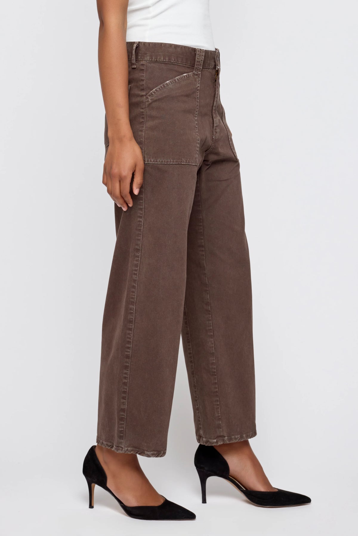 POMONOK GUSSET CARGO BROWN