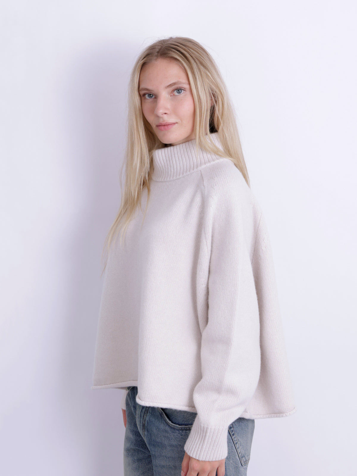 KNIT MOCKNECK SWEATER