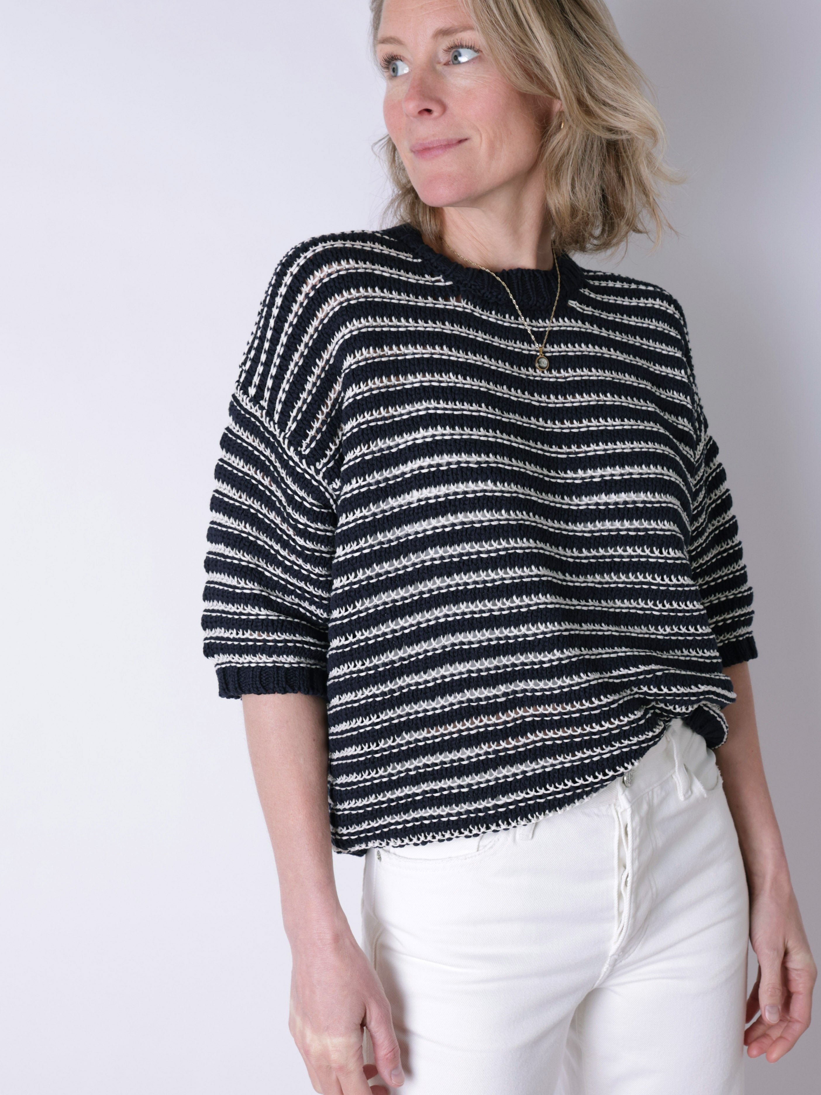 Top SS Roundneck Knit
