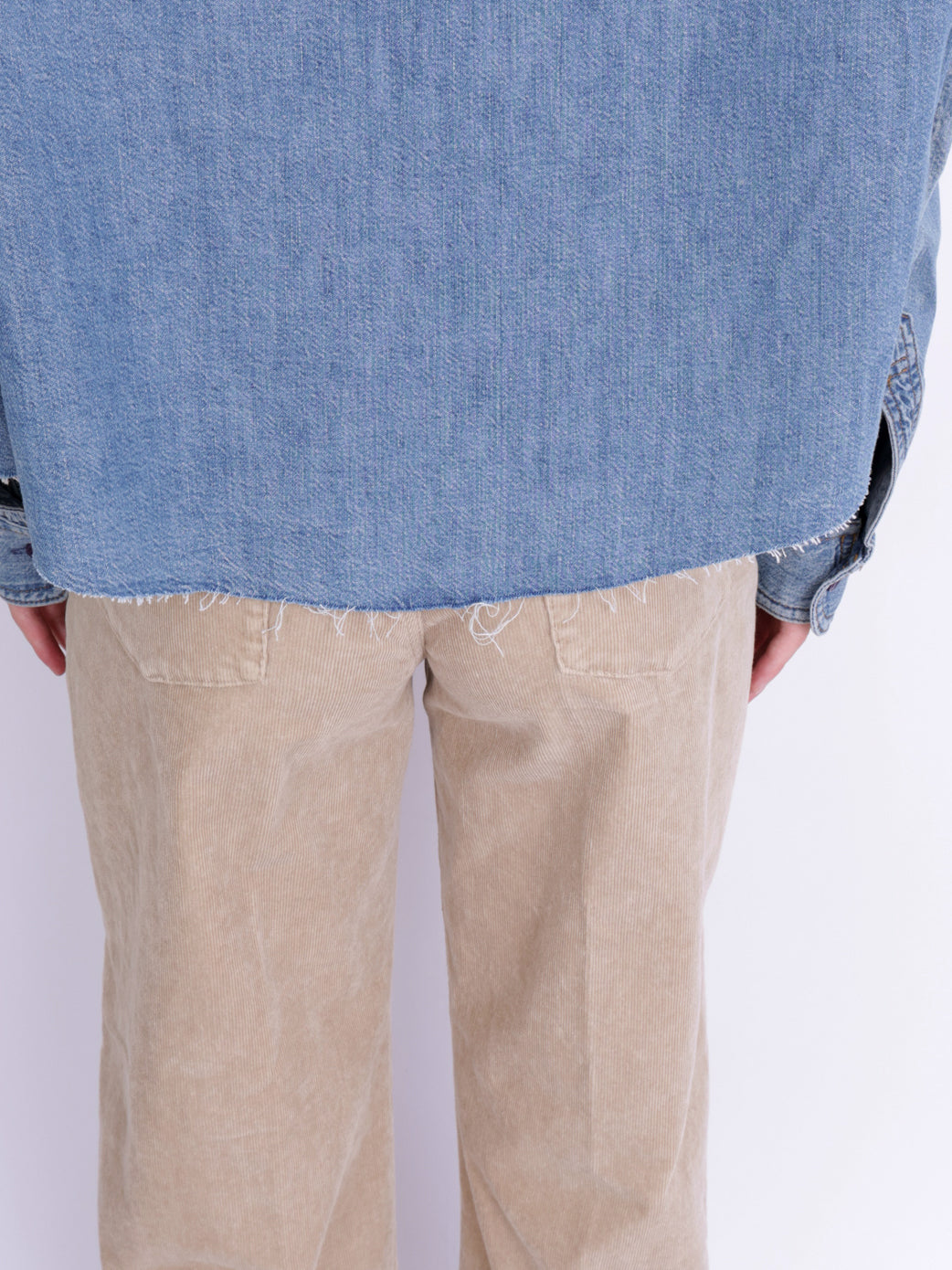 CROPPED DENIM SHIRT