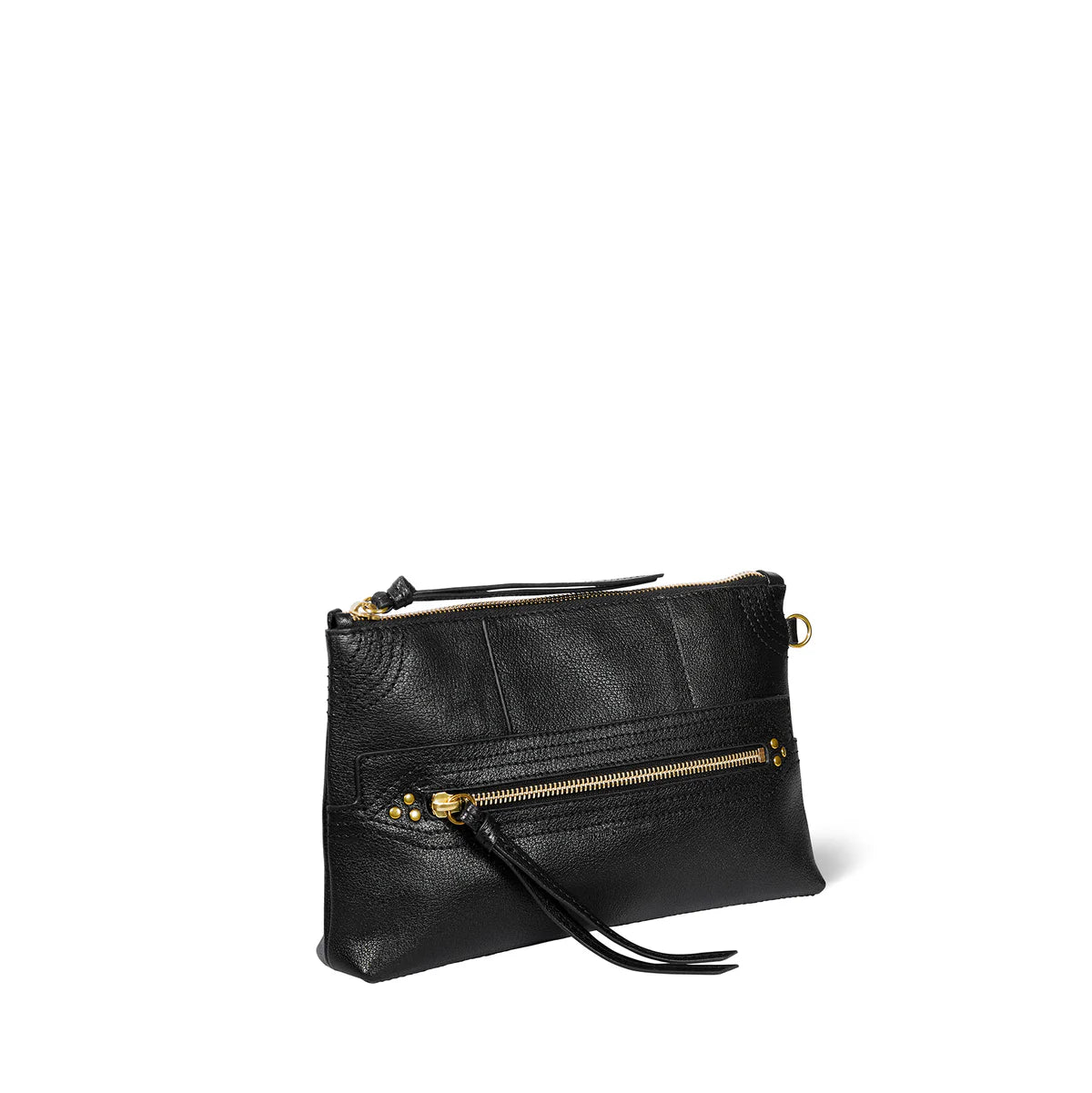 Lucky Clutch Noir Brass