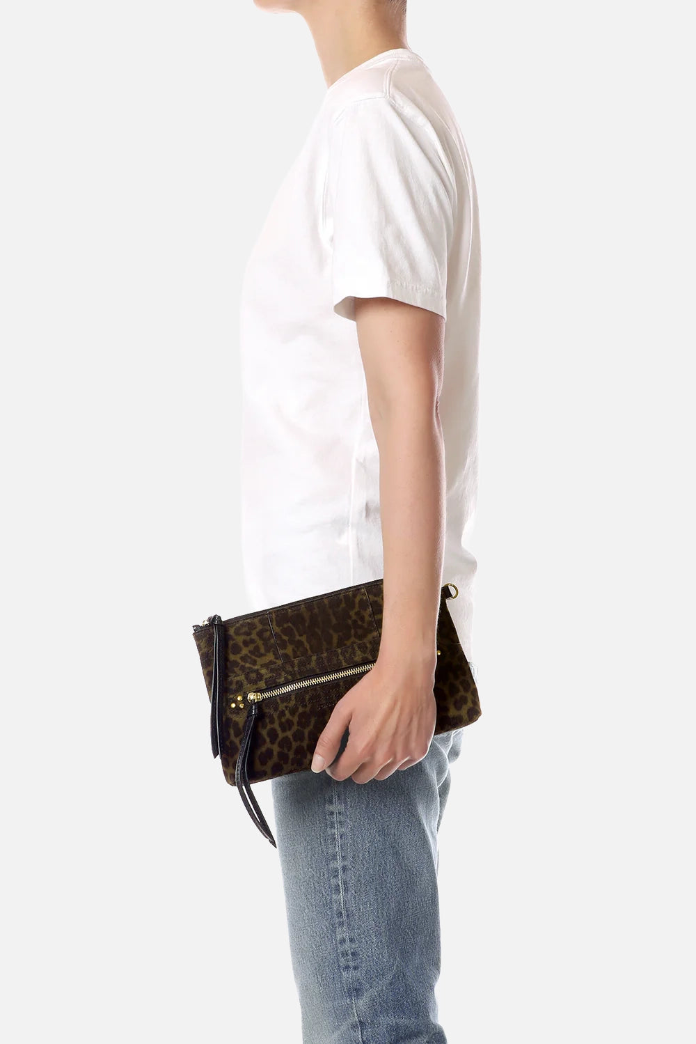 Lucky Clutch Leopard Khaki