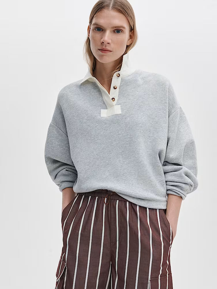 Trui Cropped Oversized Polo