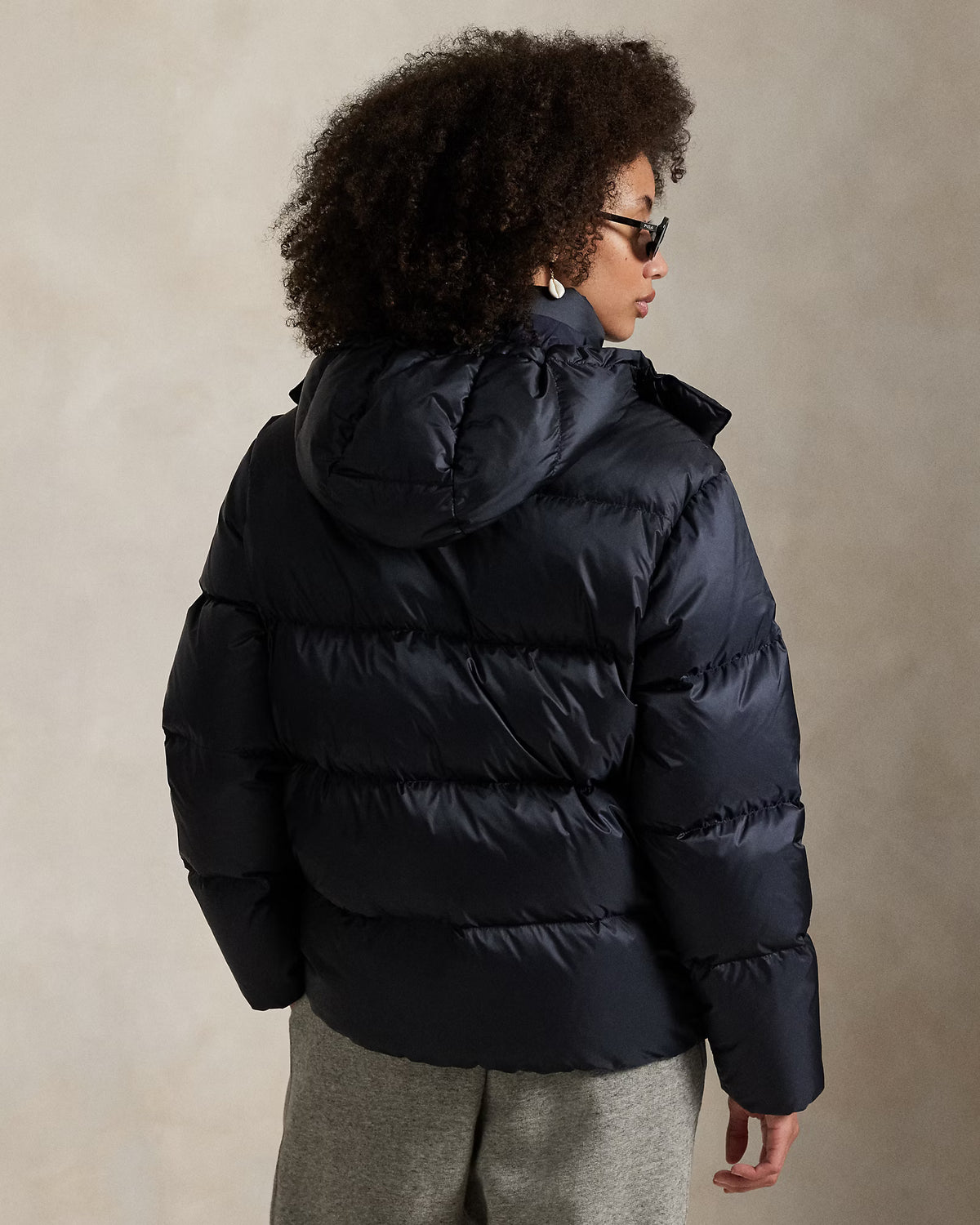 WOVEN PUFFER COAT