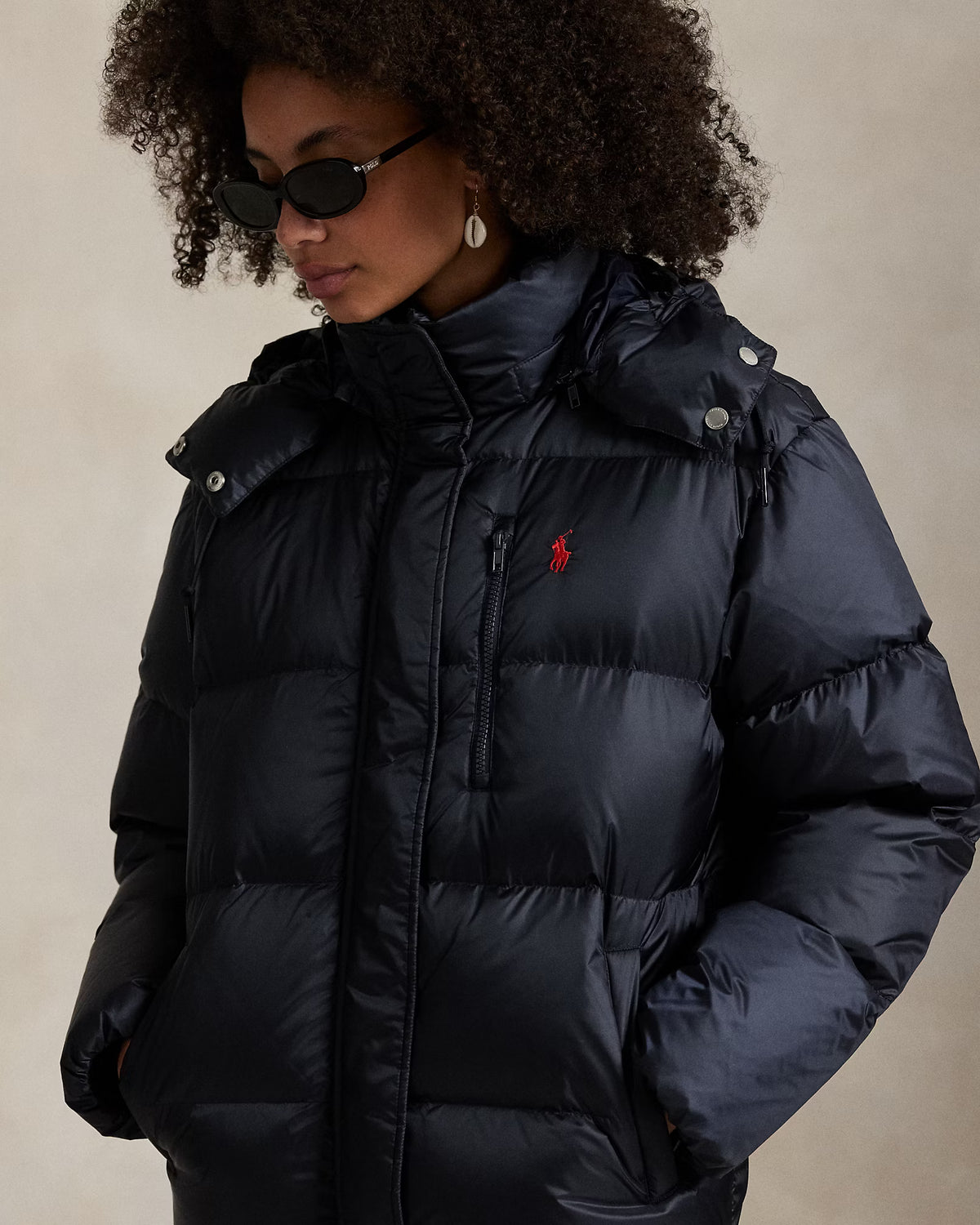 WOVEN PUFFER COAT