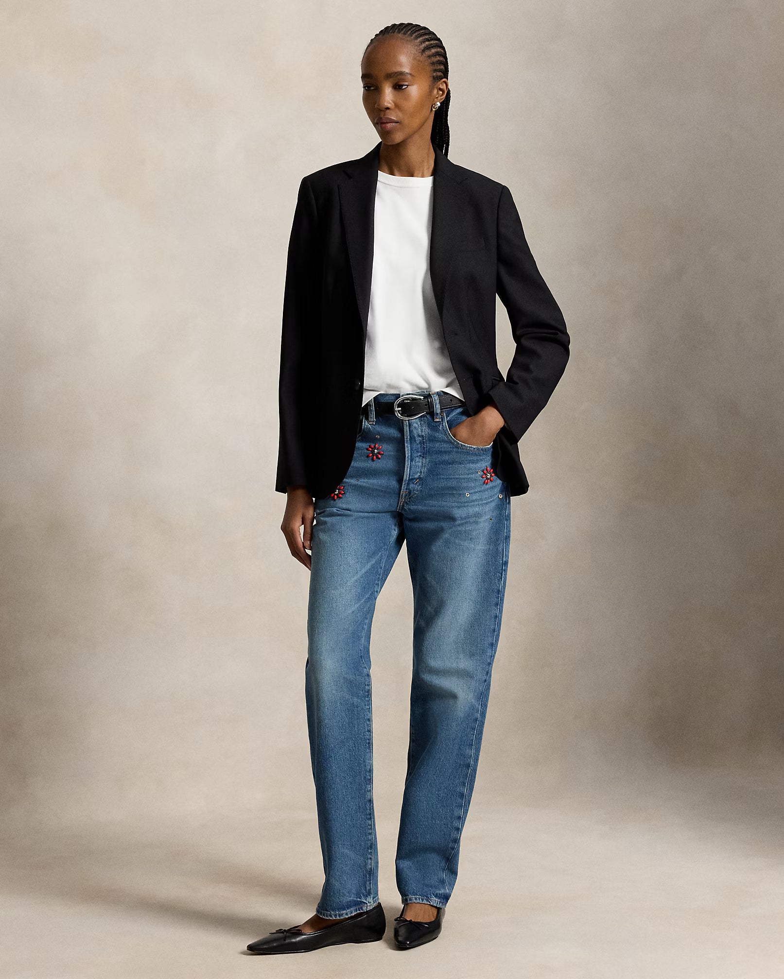 211B17122001 WOVEN STRAIGHT PANTS