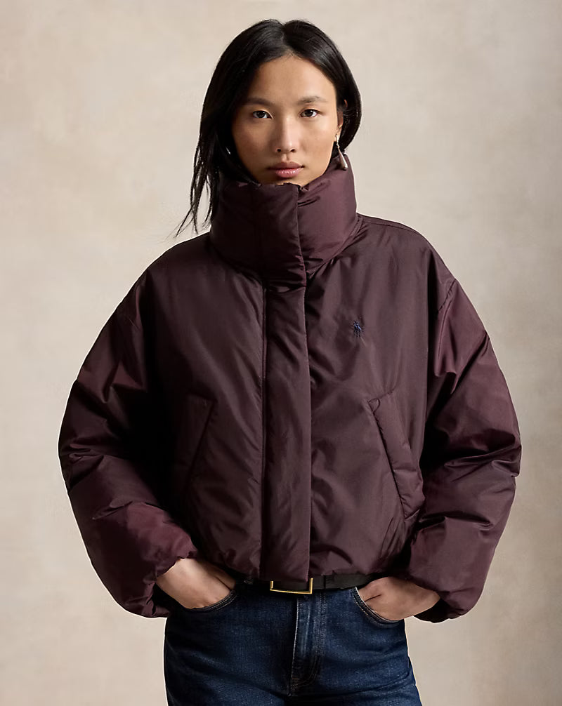 WOVEN PUFFER COAT