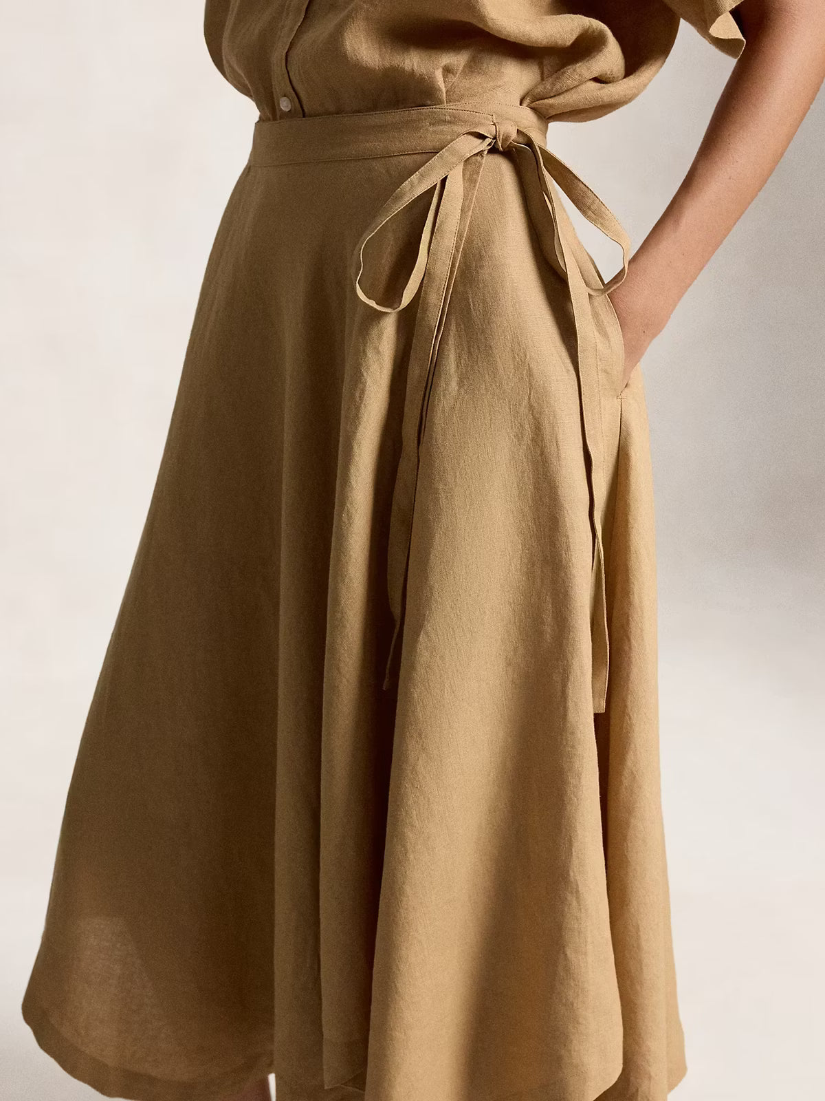 Rok LINEN WRAP SKIRT