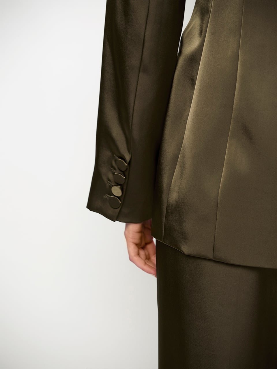 Rush tailored bold satin blazer