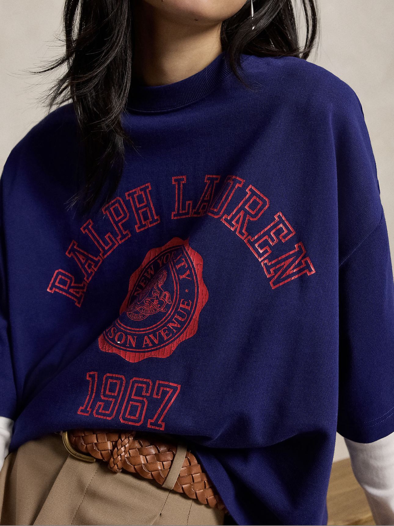 CREST COTTON JERSEY TEE