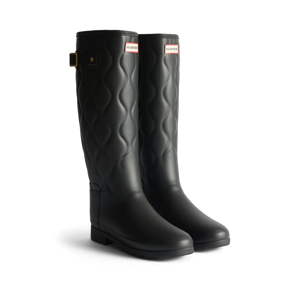 ORIGINAL REFINED TALL ONION QUILT BOOTS BLACK
