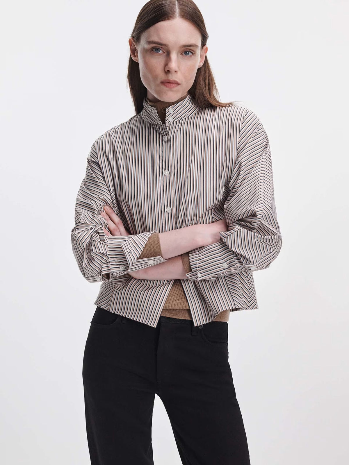 DUSTIN STRIPE POPLIN SHIRT