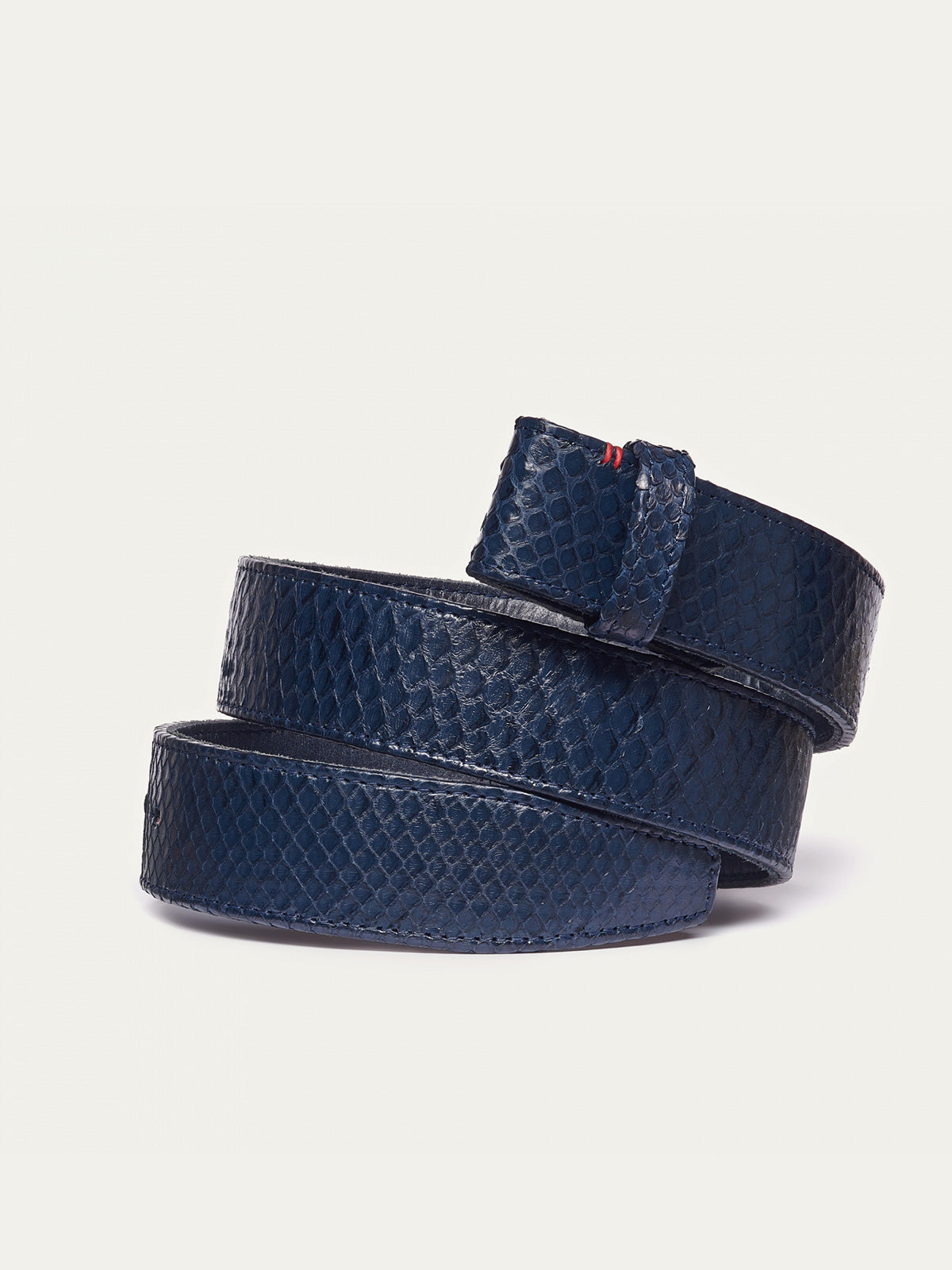 Riem Navy Python Belt