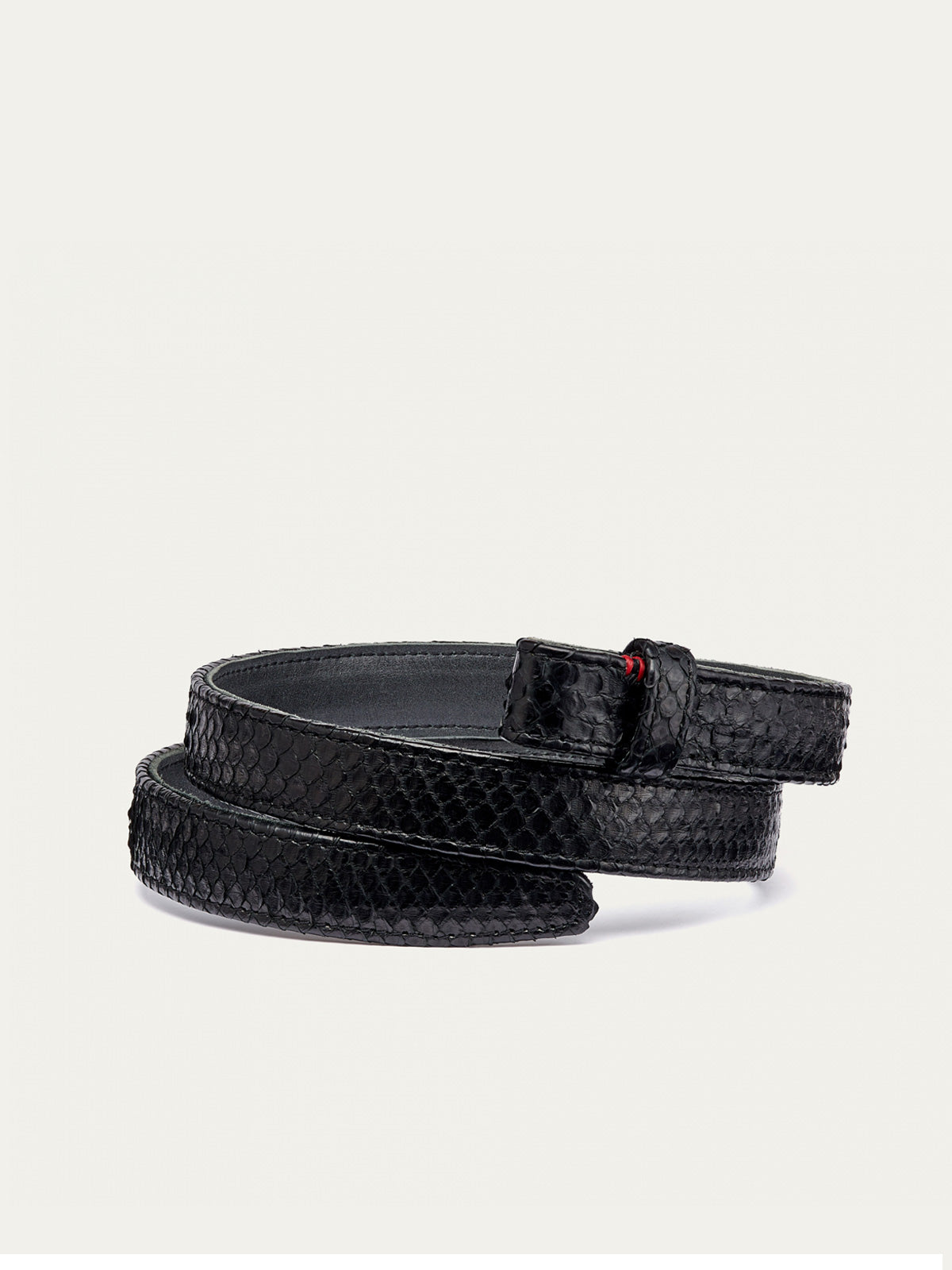 Riem Black Python Baby Belt
