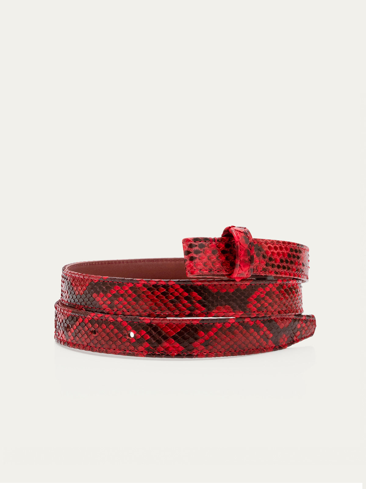 Riem Ruby Python Leather Baby Belt
