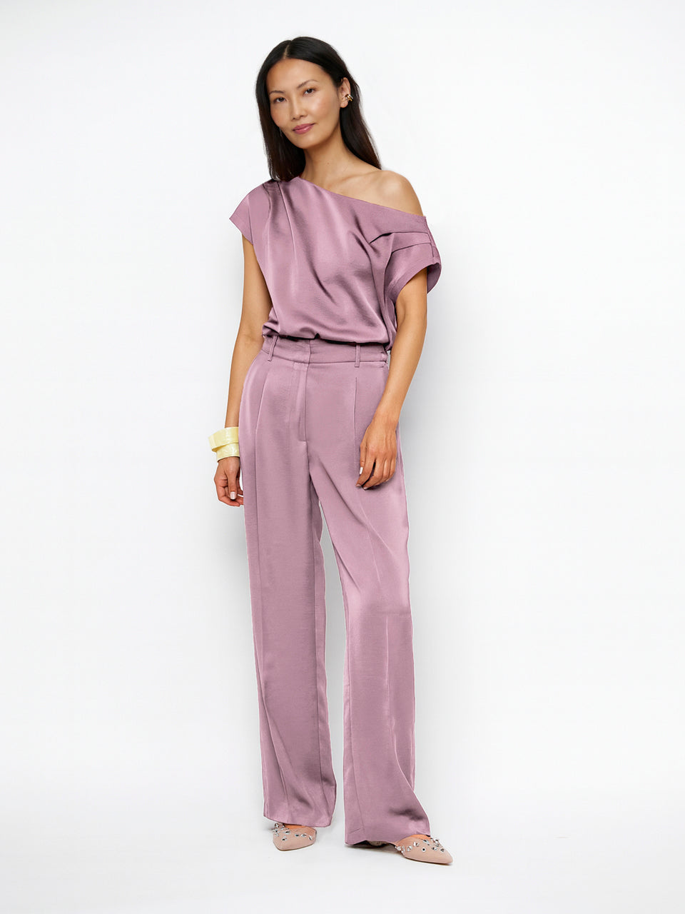 Jules satin smart pants