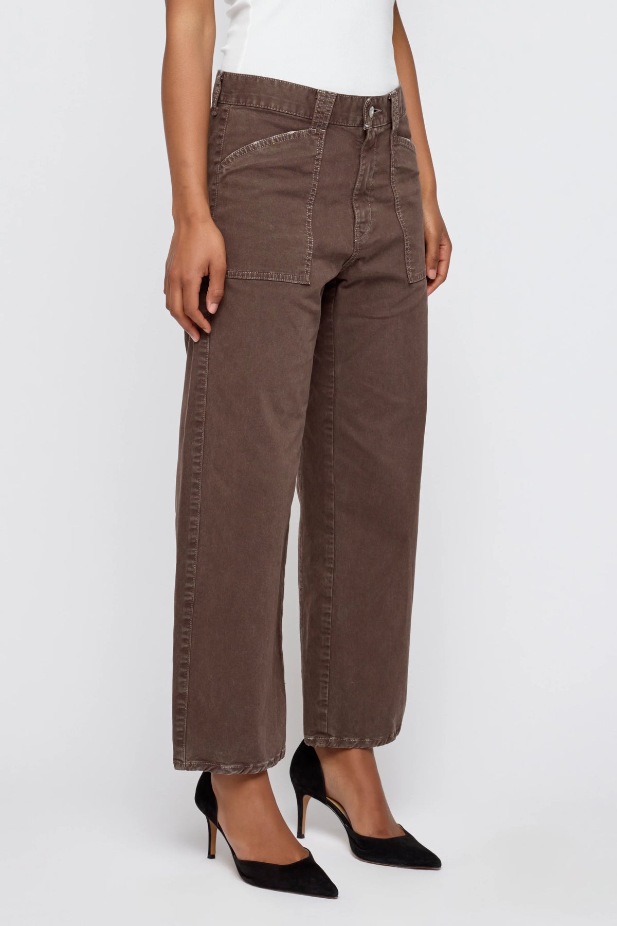 POMONOK GUSSET CARGO BROWN