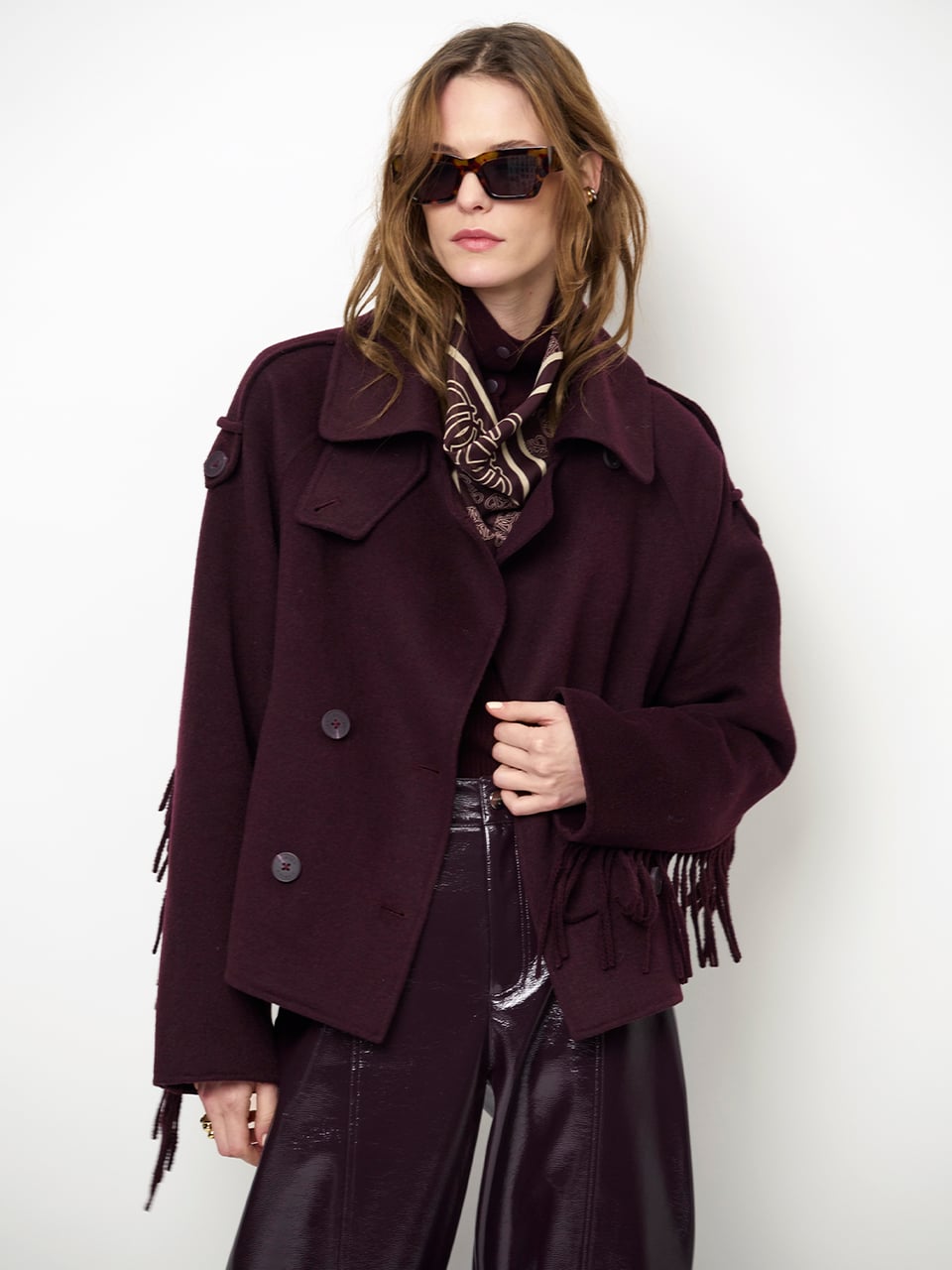 Haven fringe coat