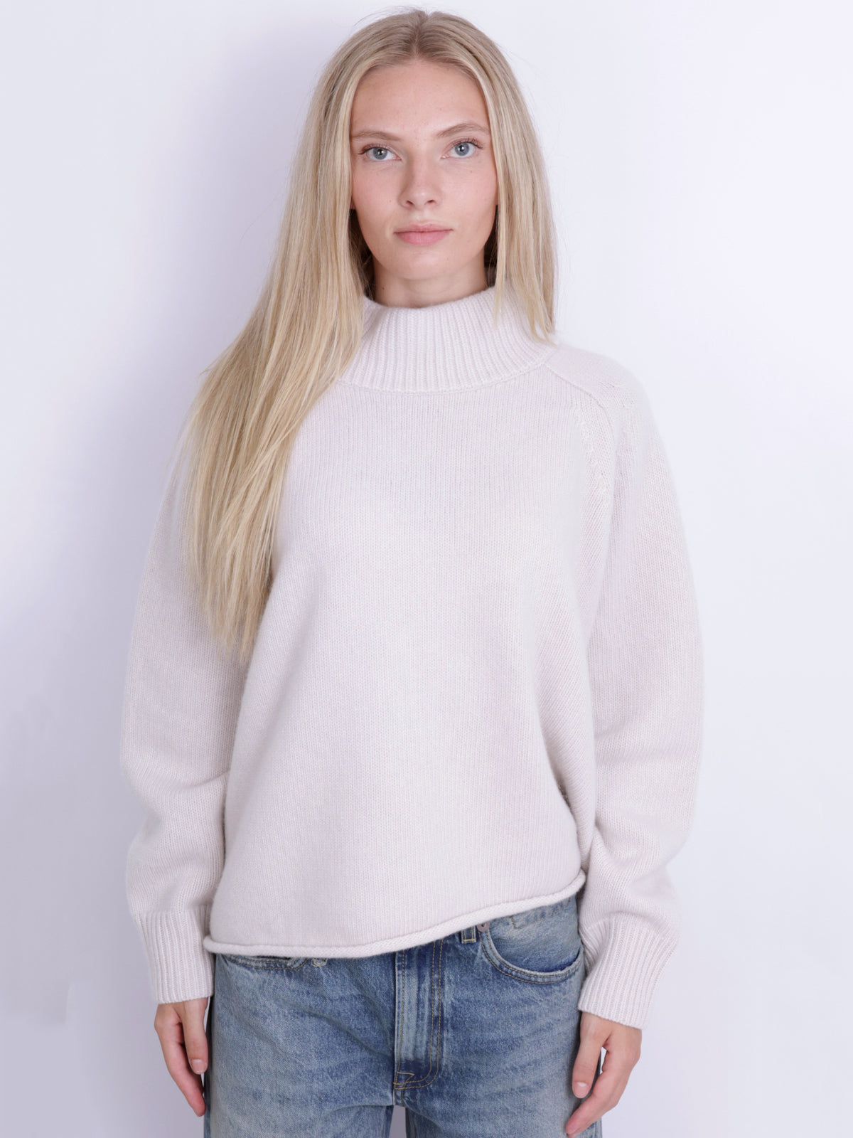 KNIT MOCKNECK SWEATER