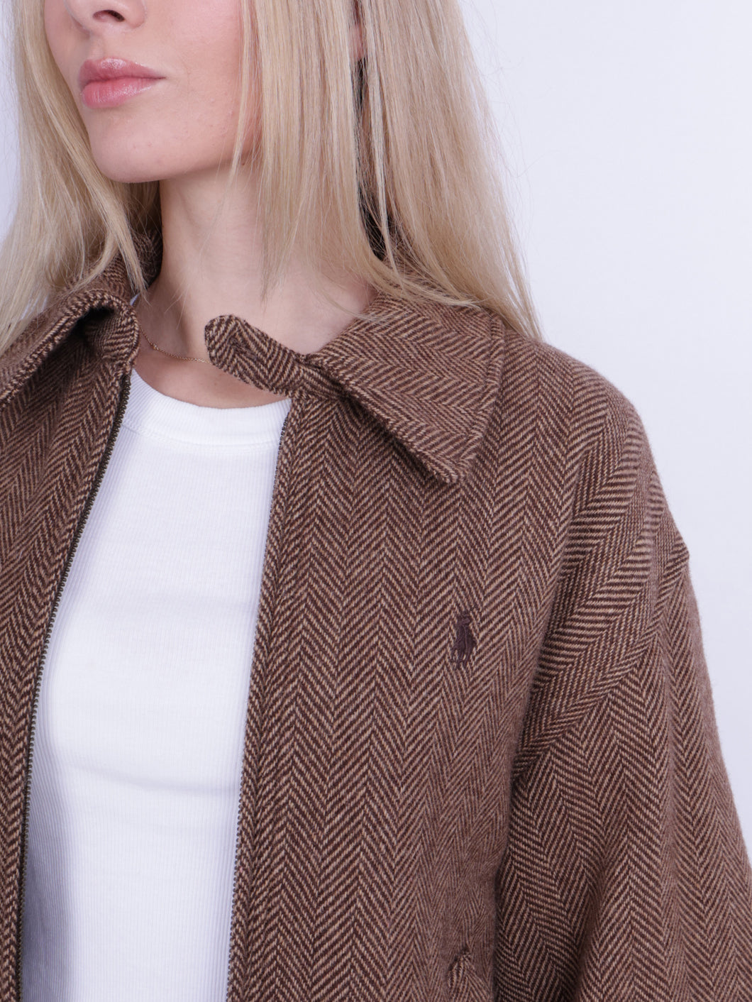 WOVEN BOMBER COAT