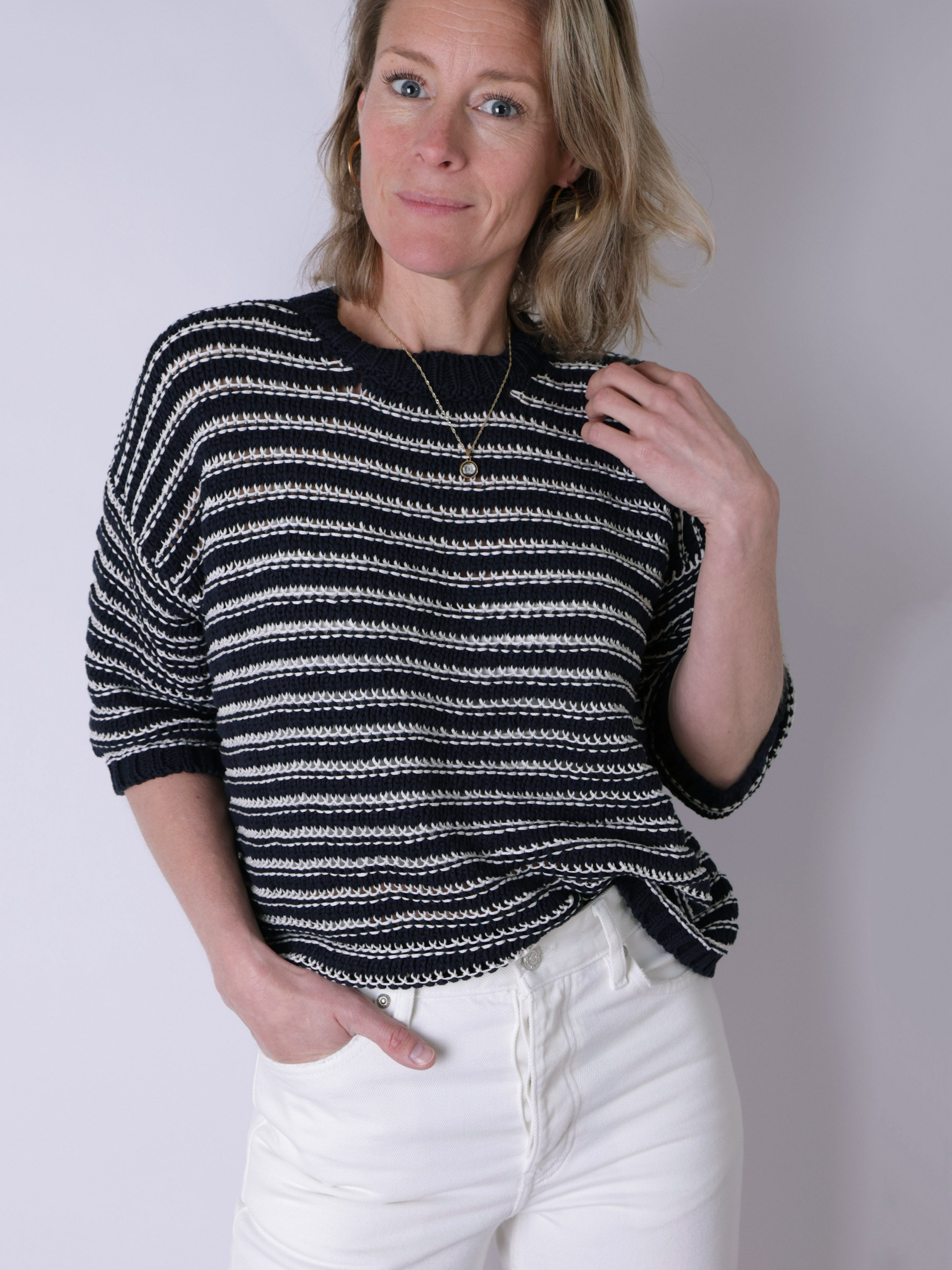 Top SS Roundneck Knit