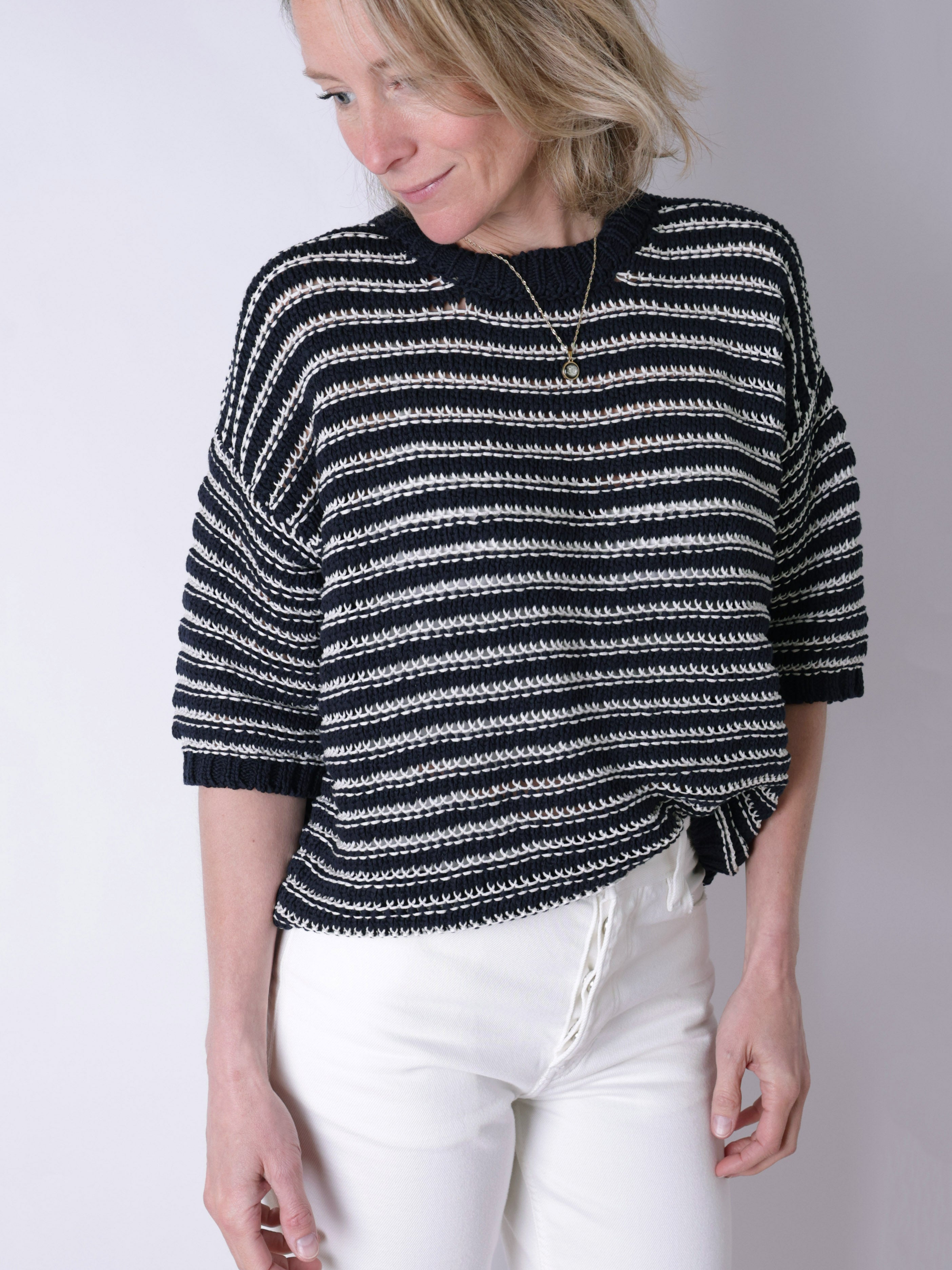 Top SS Roundneck Knit