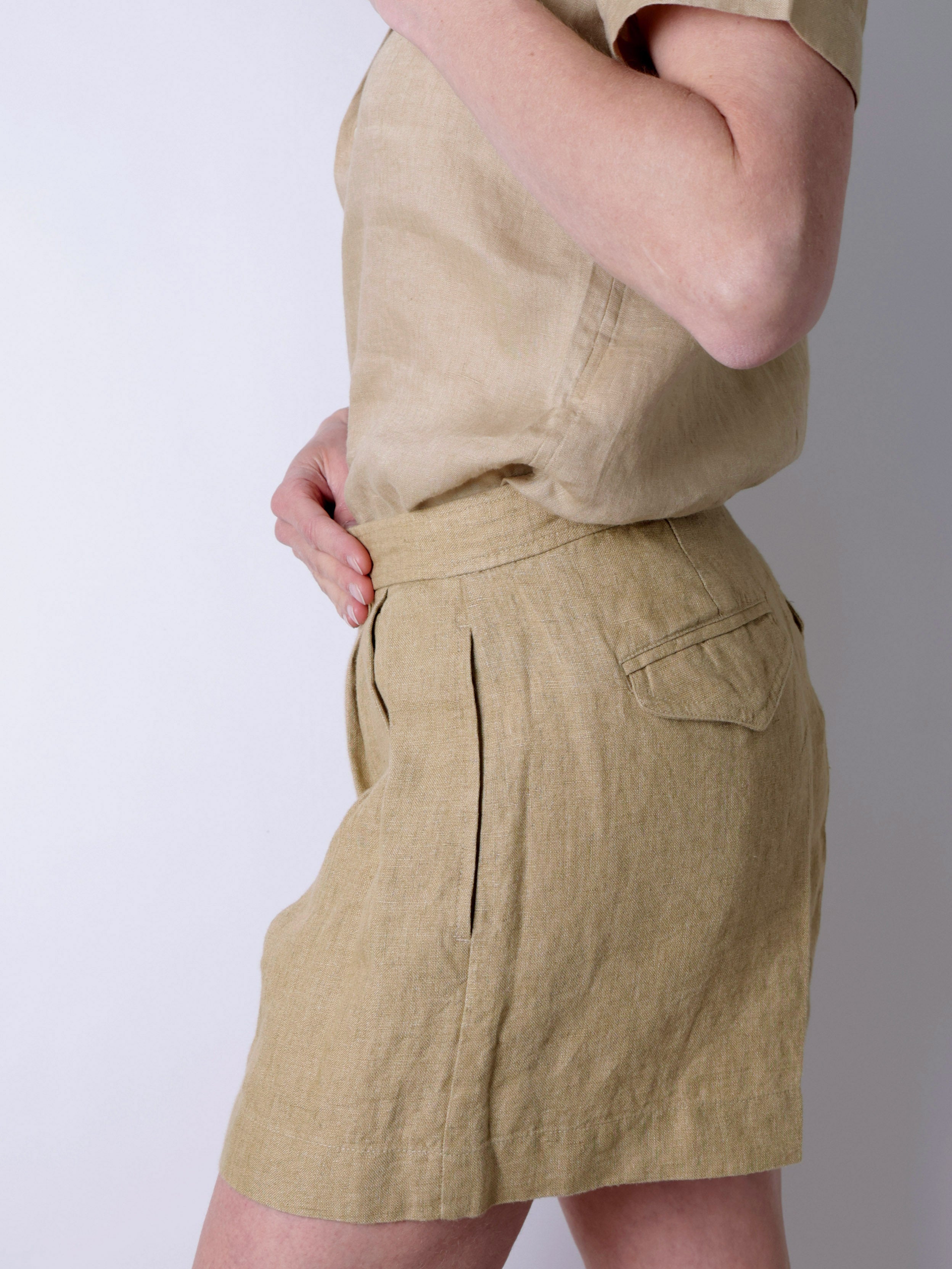11A1967 Shorts Flat Front
