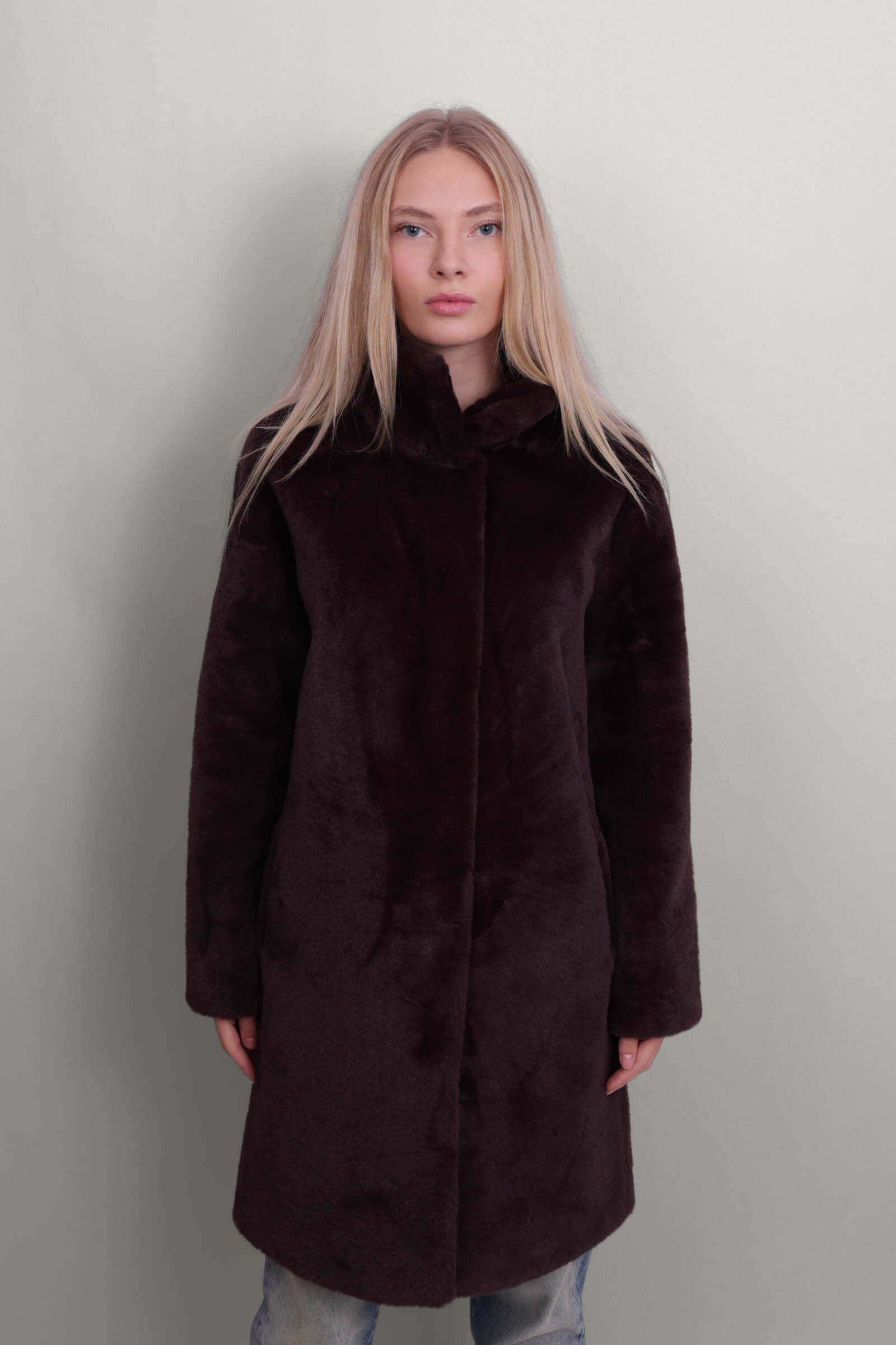 Blair Coat Long Burgundy