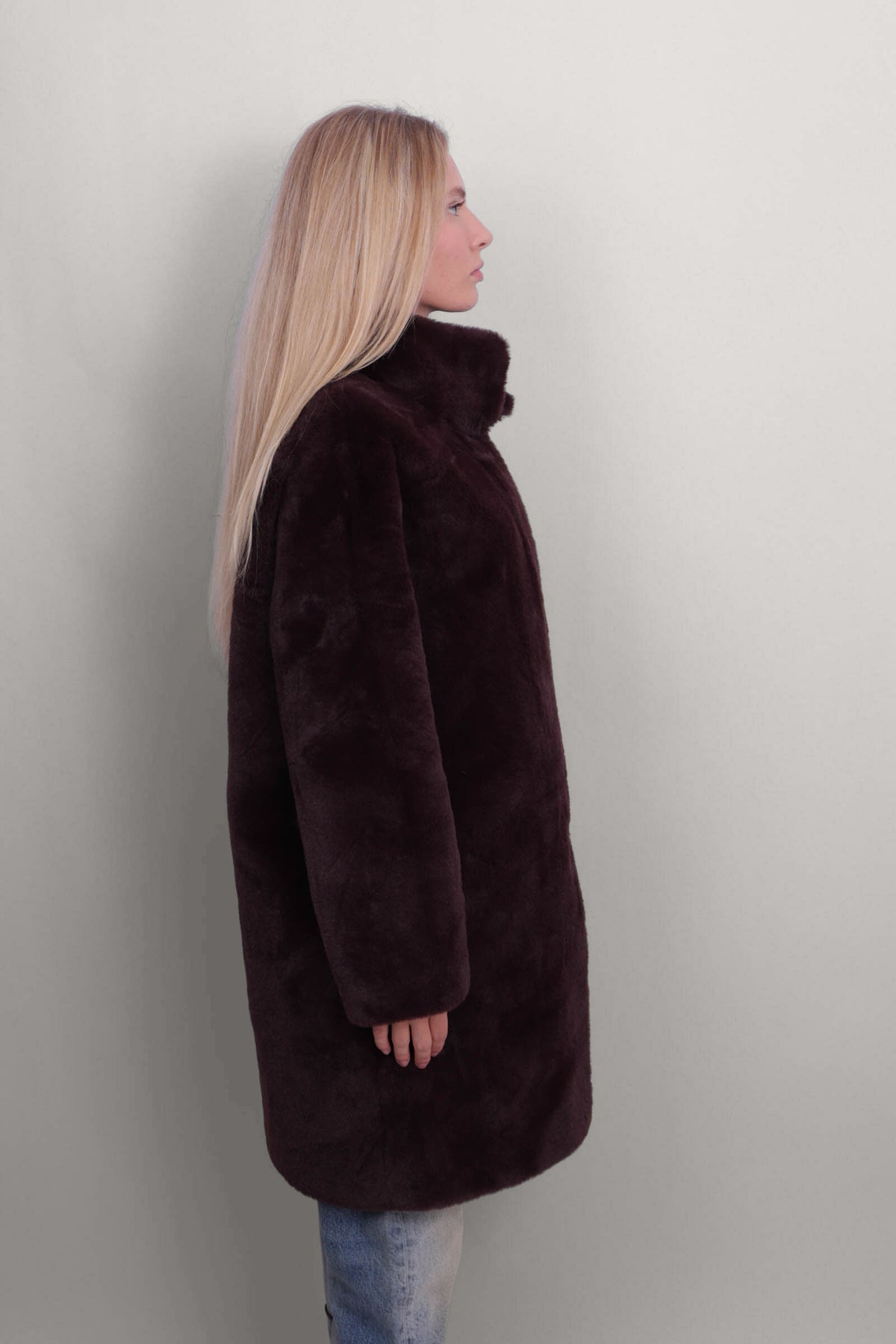 Blair Coat Long Burgundy
