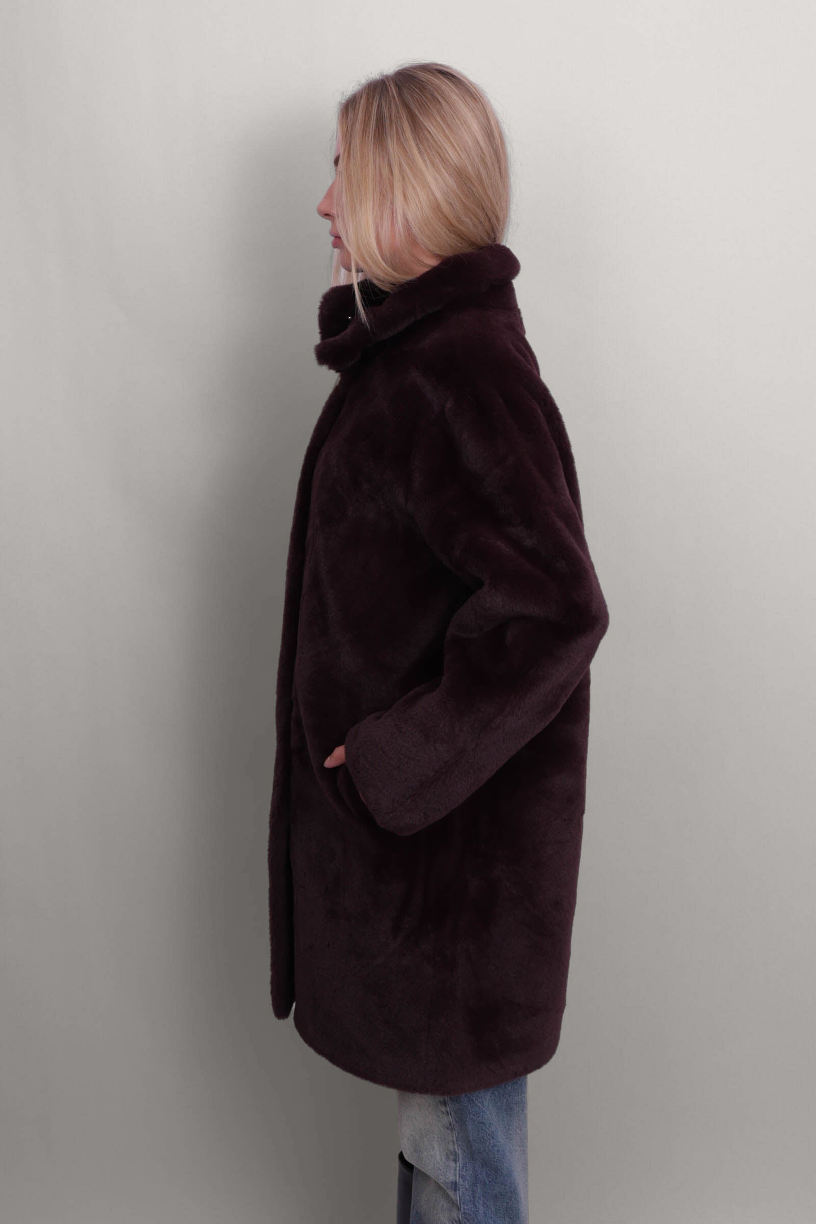 Blair Coat Long Burgundy