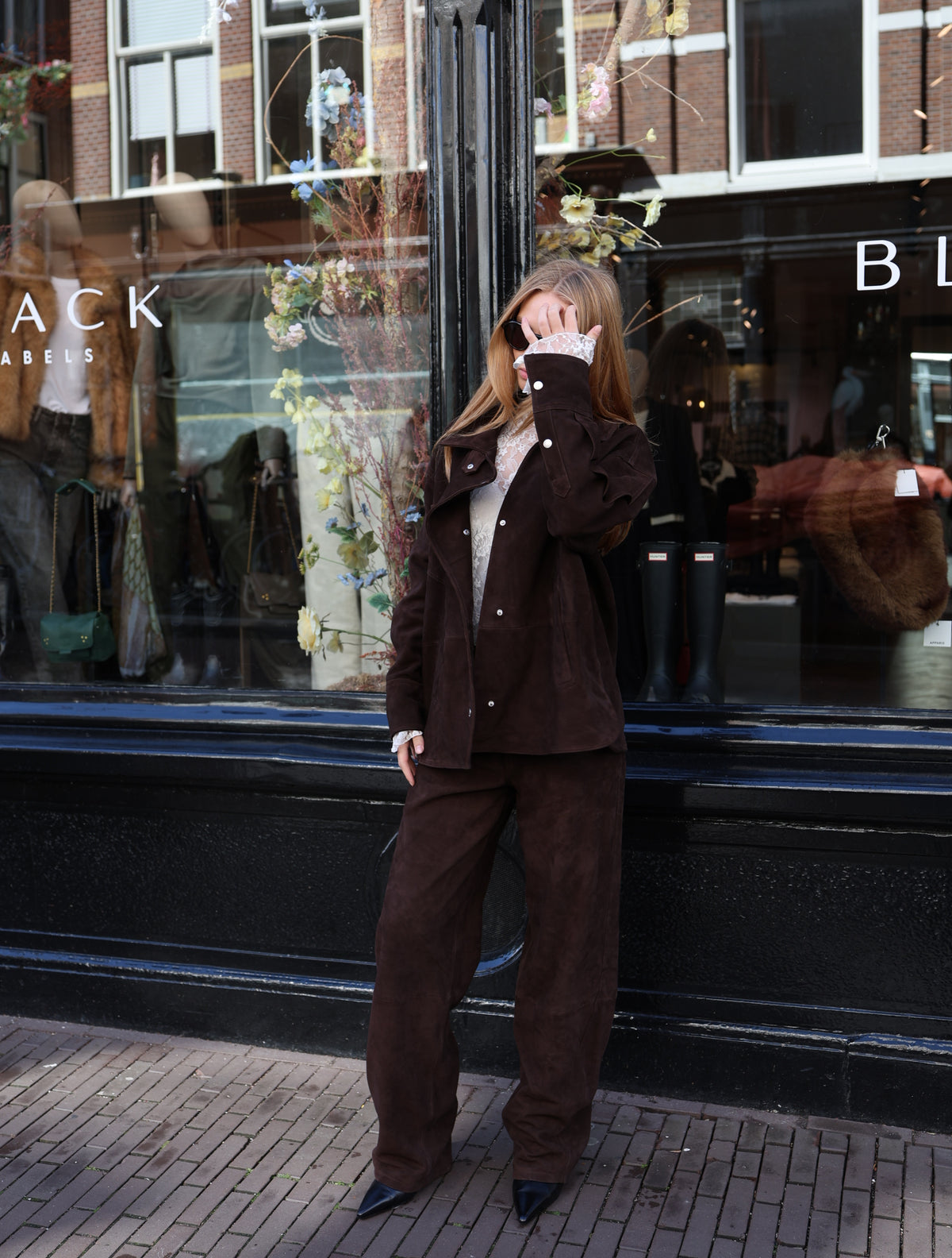 EDGY BS/K SUEDE PANTS