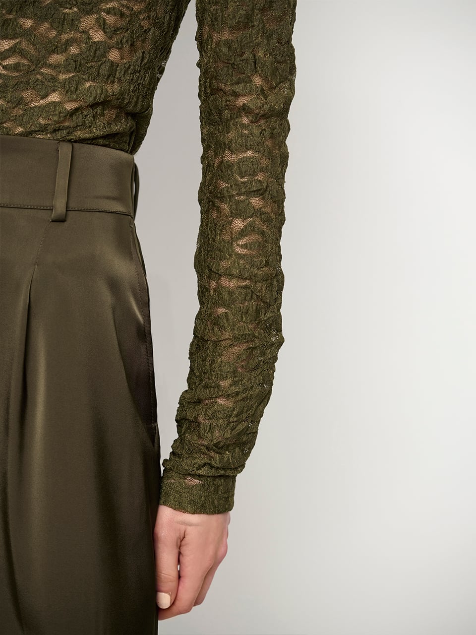 Irony lace turtle neck top