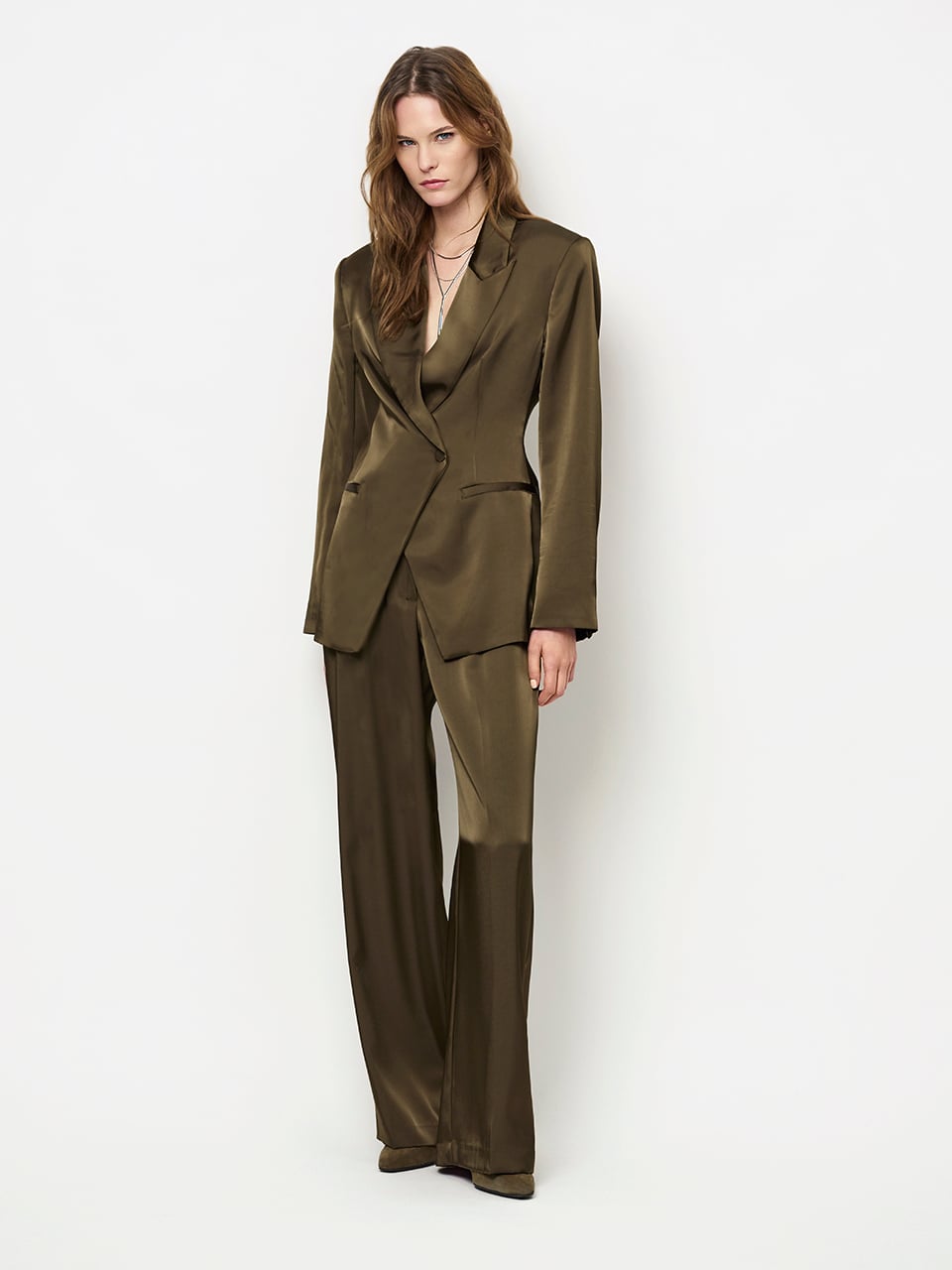 Jules bold satin smart pants