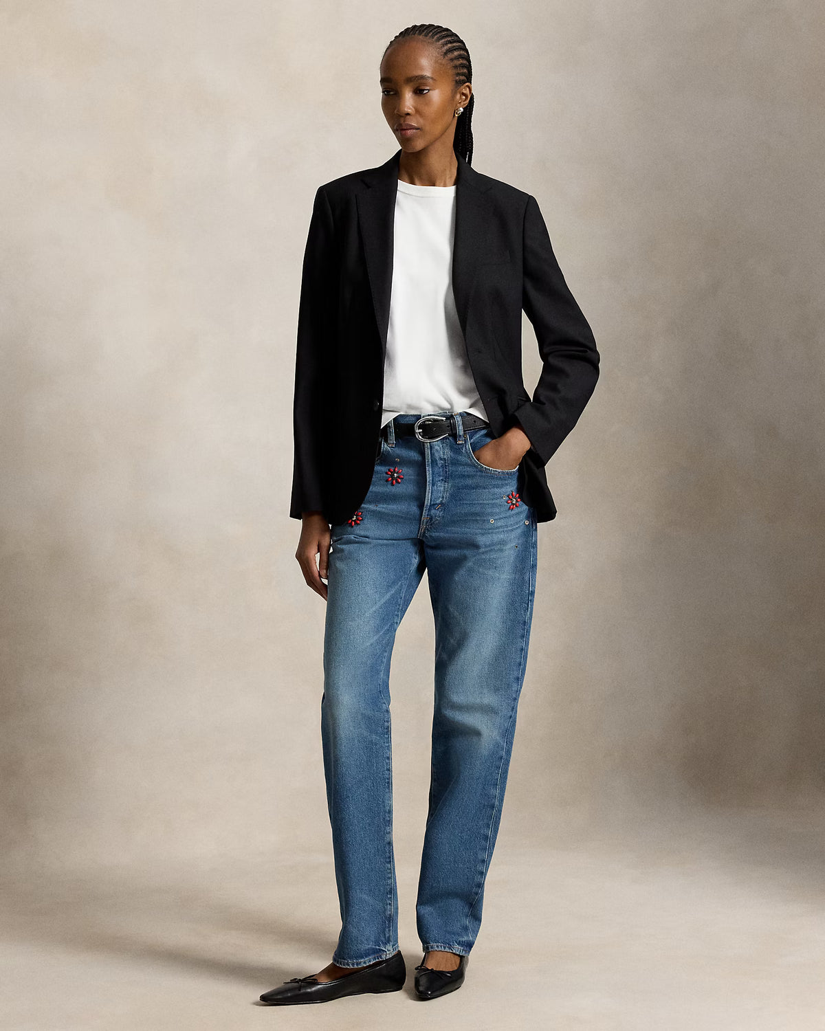 211B17122001 WOVEN STRAIGHT PANTS