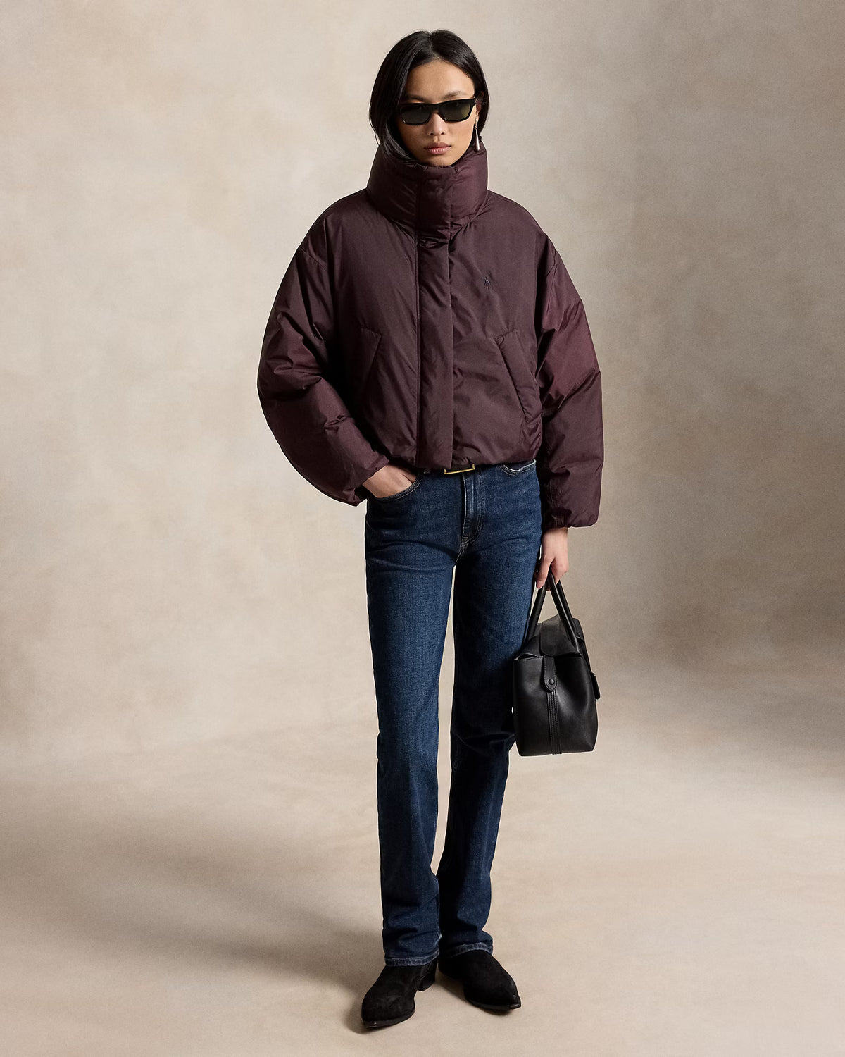WOVEN PUFFER COAT