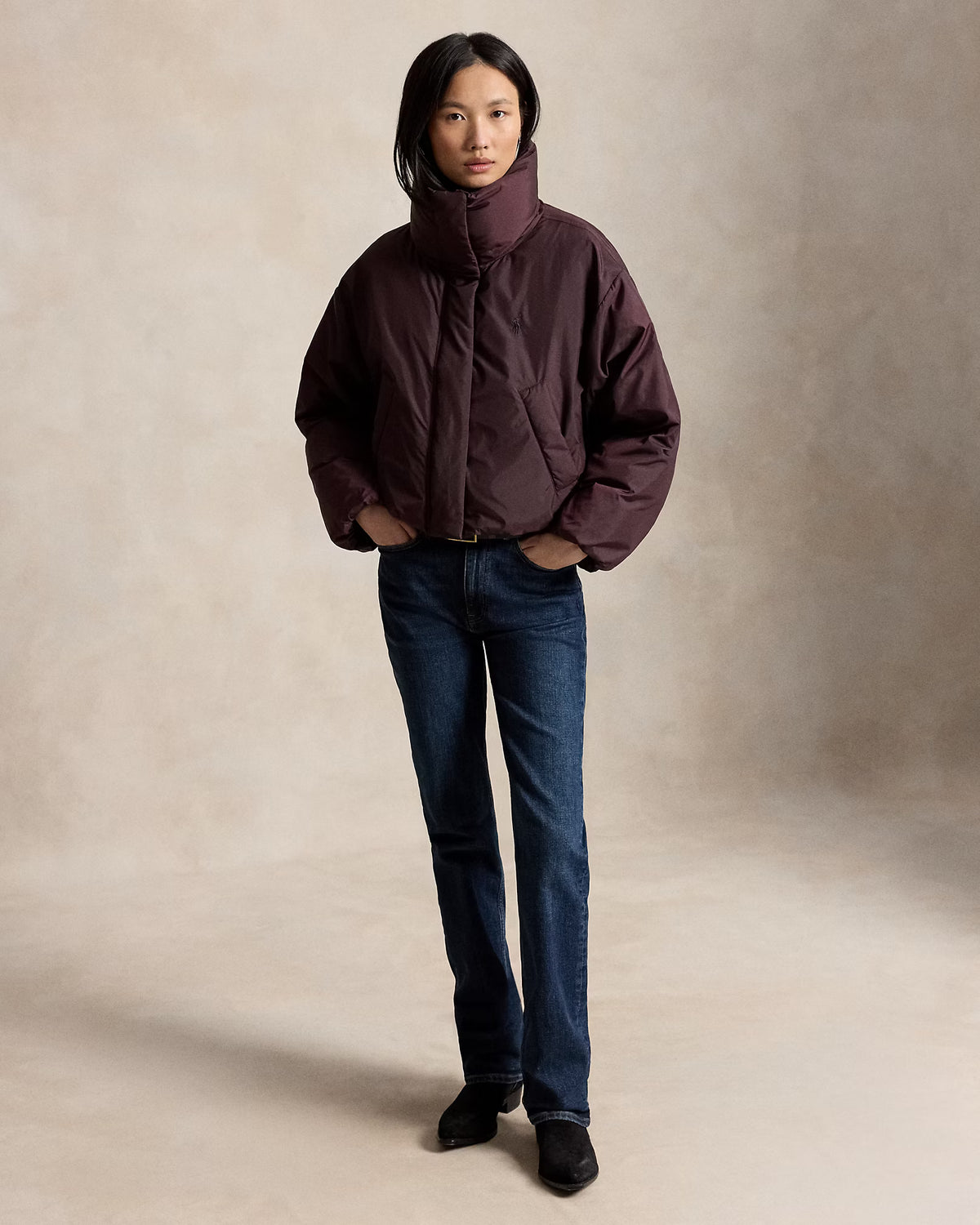 WOVEN PUFFER COAT