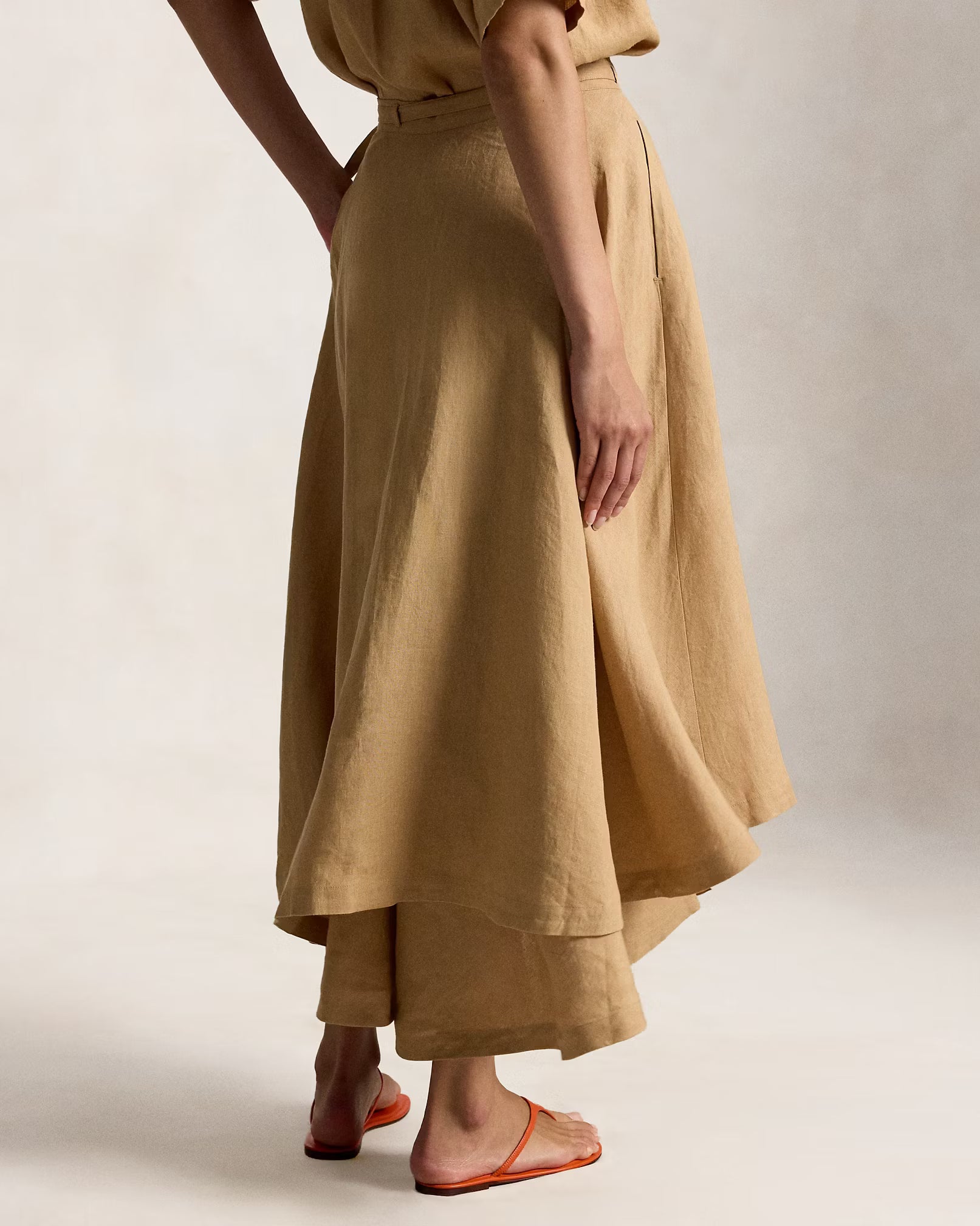 Rok LINEN WRAP SKIRT