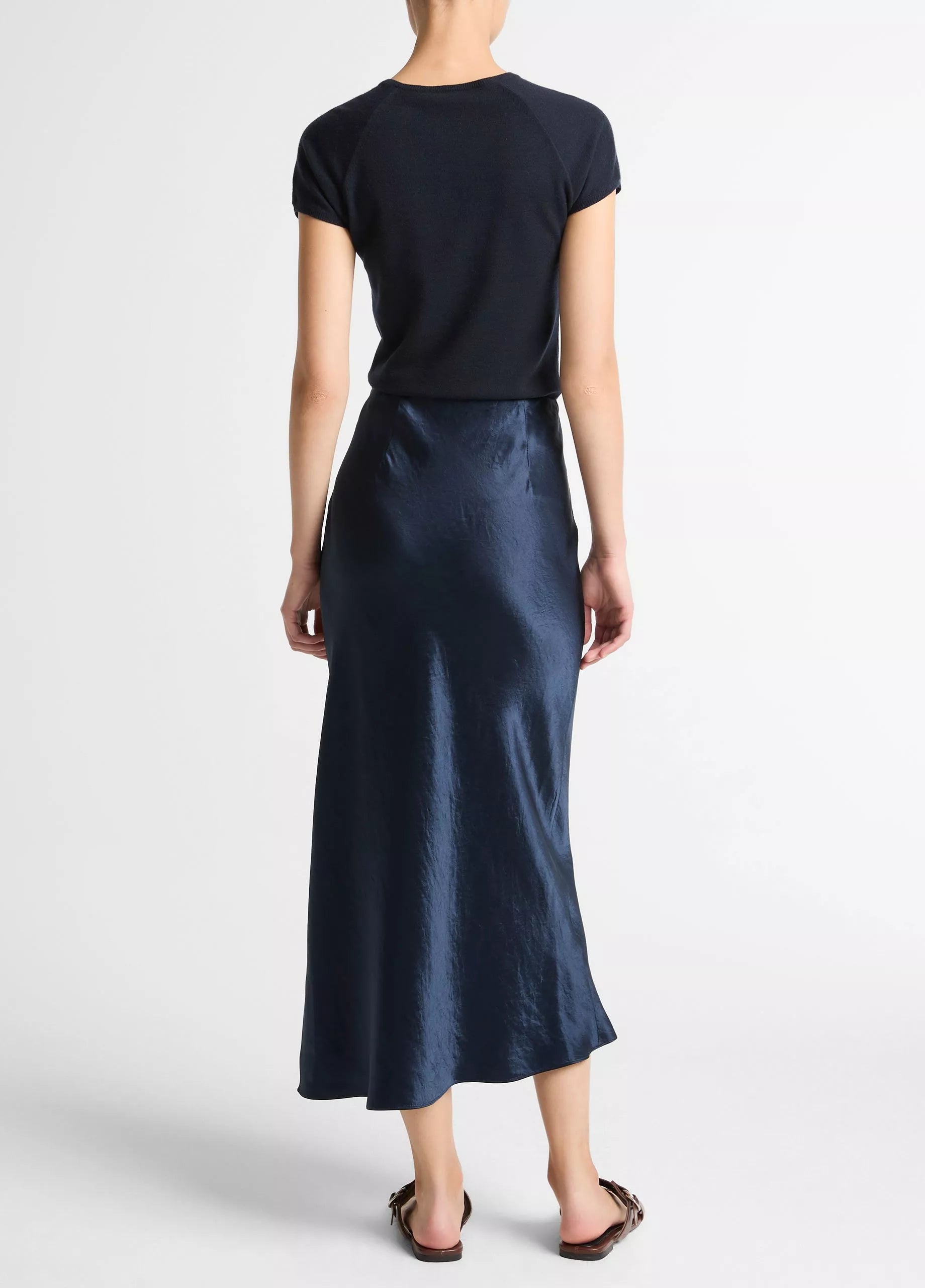 SIDE SLIT SLIP SKIRT V890230667