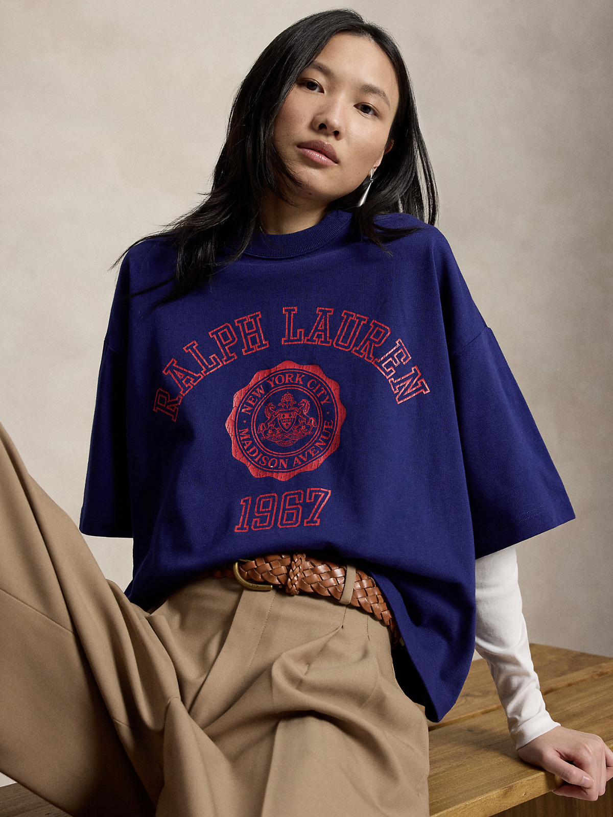 CREST COTTON JERSEY TEE