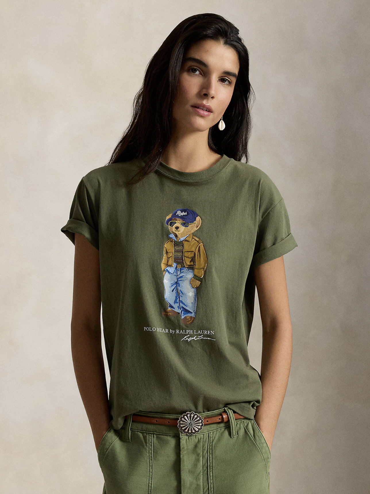 POLO BEAR COTTON JERSEY TEE