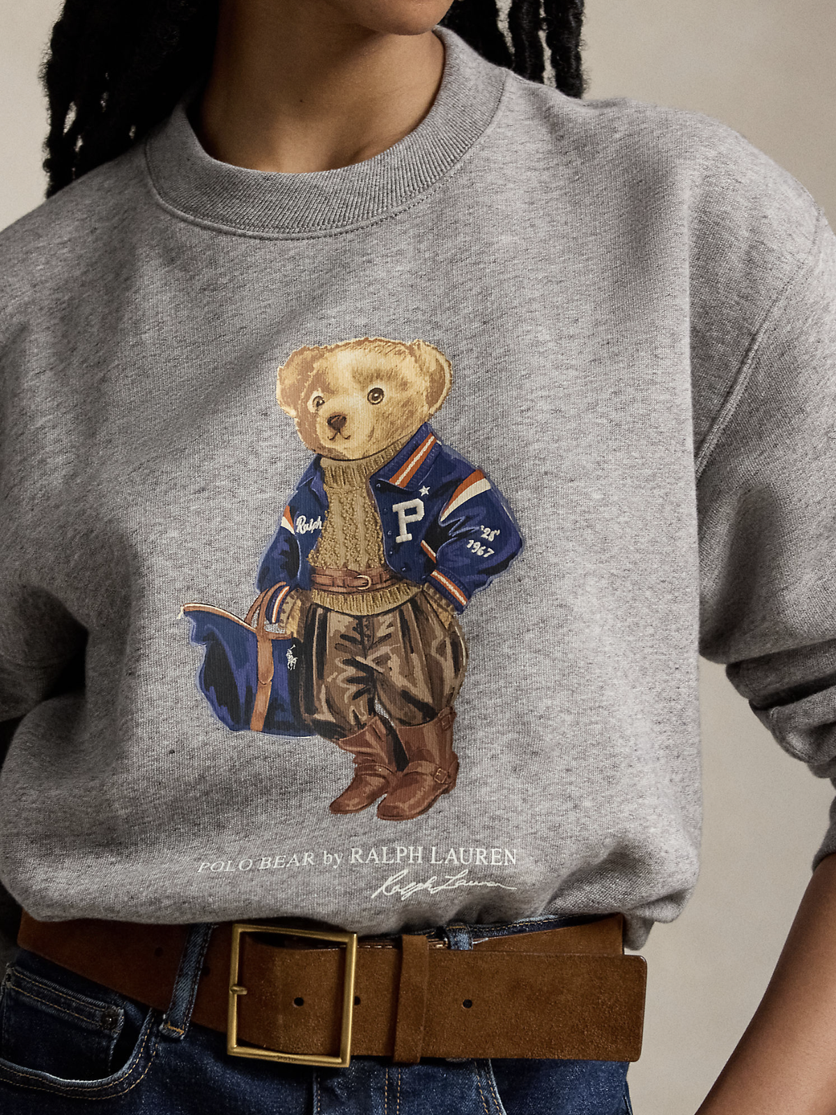 POLO BEAR FLEECE CREWNECK