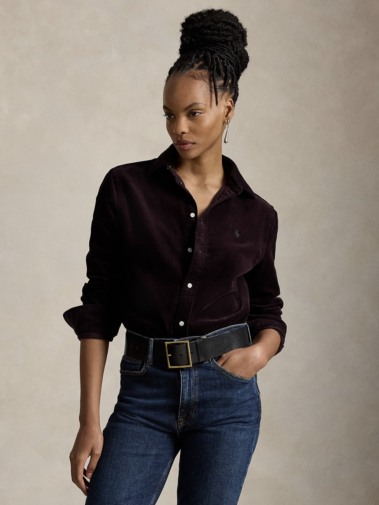 CLASSIC FIT COTTON CORDUROY SHIRT