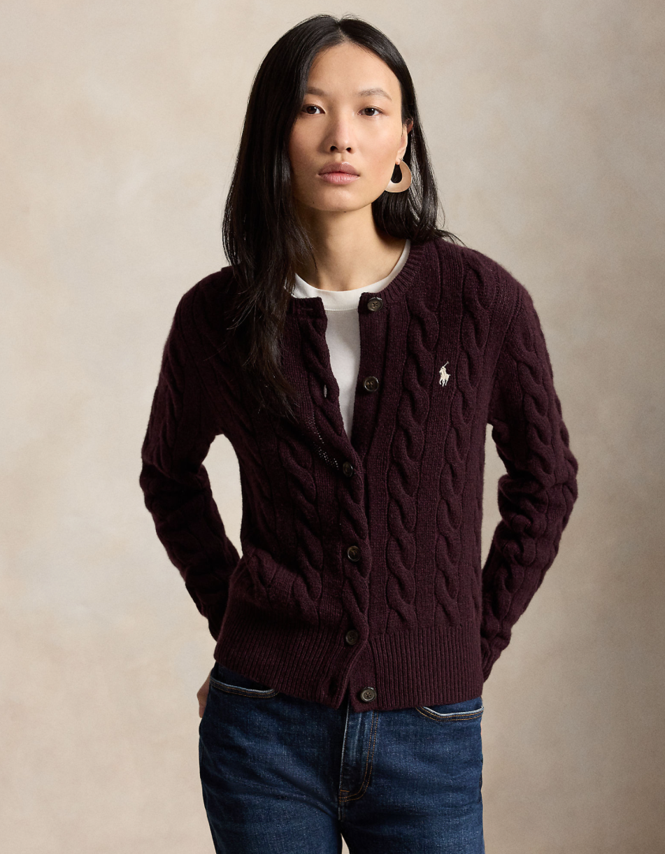 Cable-Knit Cardigan