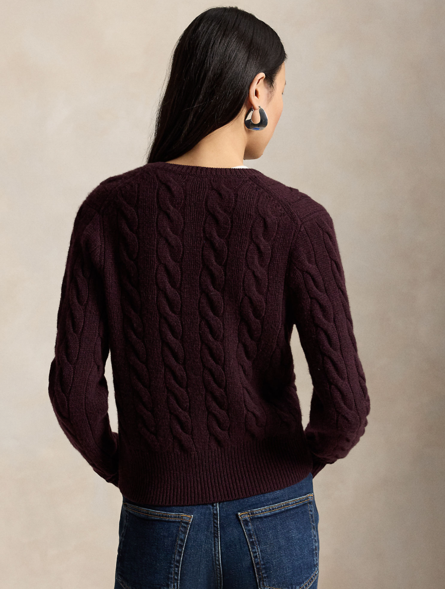 Cable-Knit Cardigan