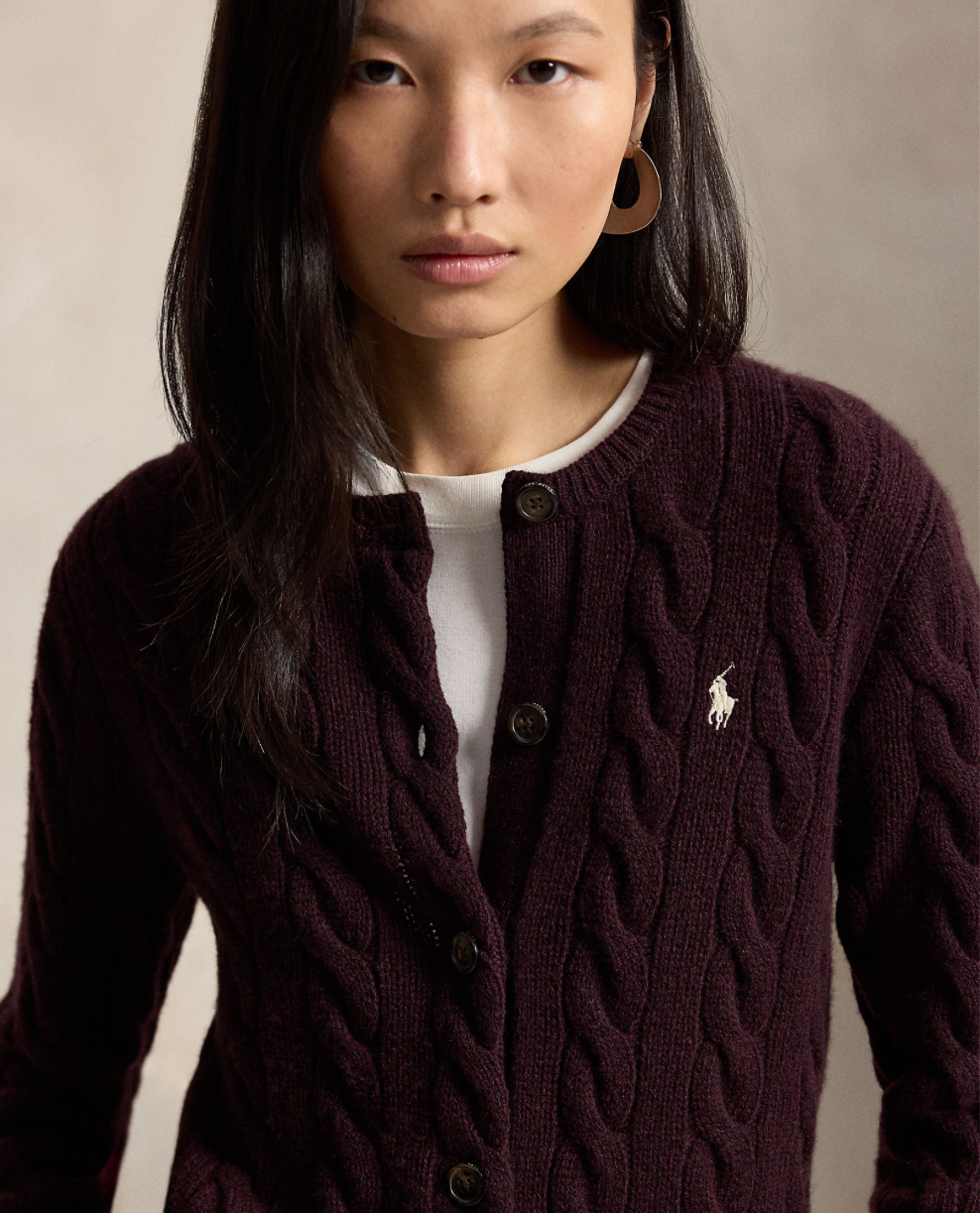 Cable-Knit Cardigan