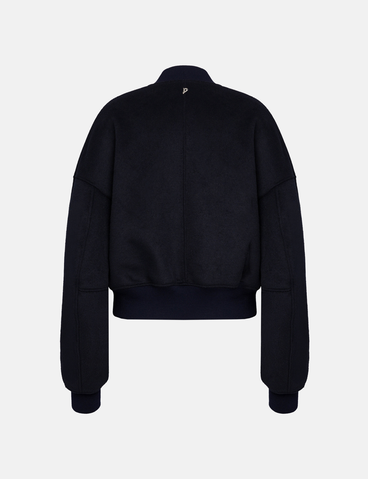 OVERSIZED WOOL-BLEND VELOUR BOMBER JACKET