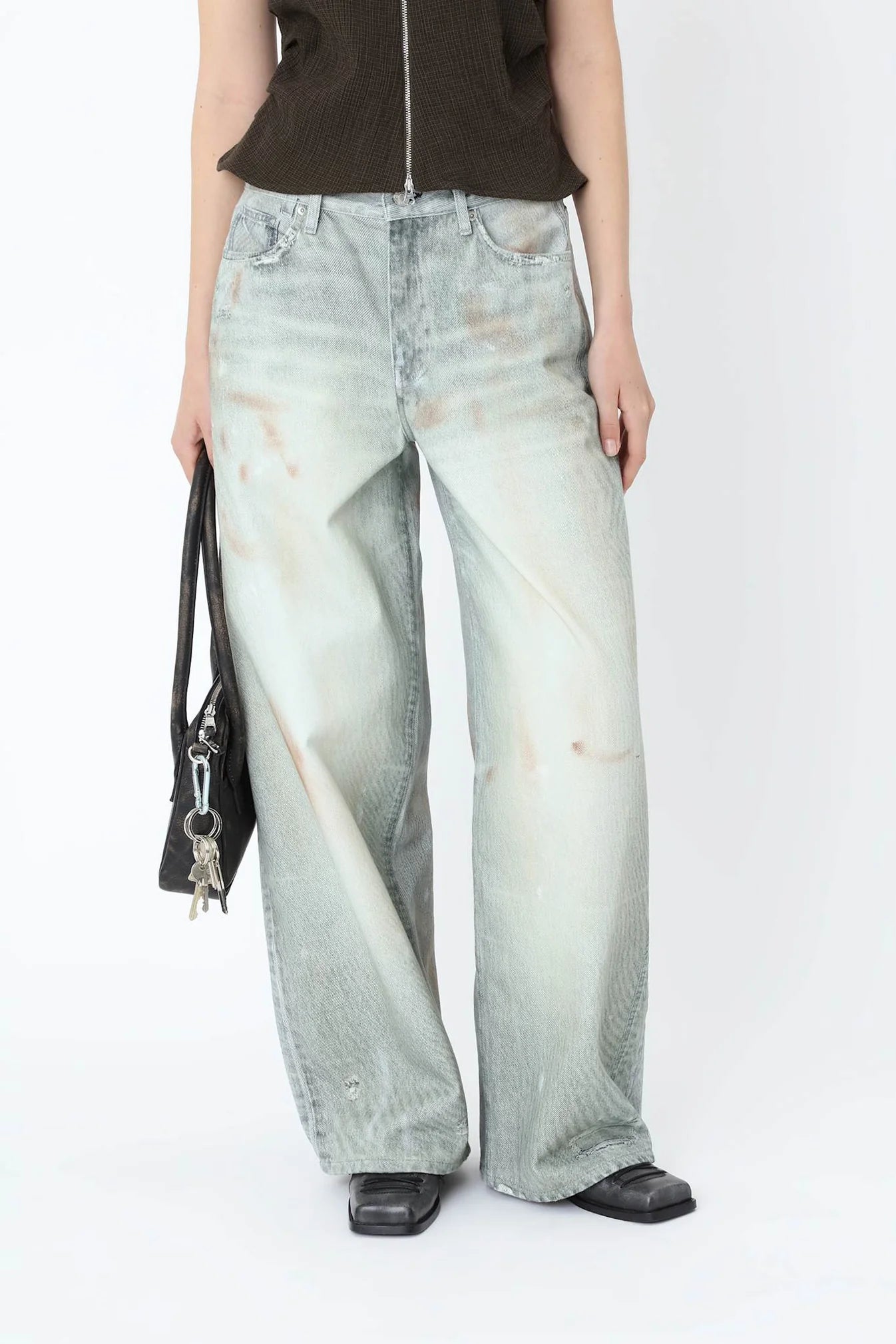 Lyon Printed Denim Jeans W
