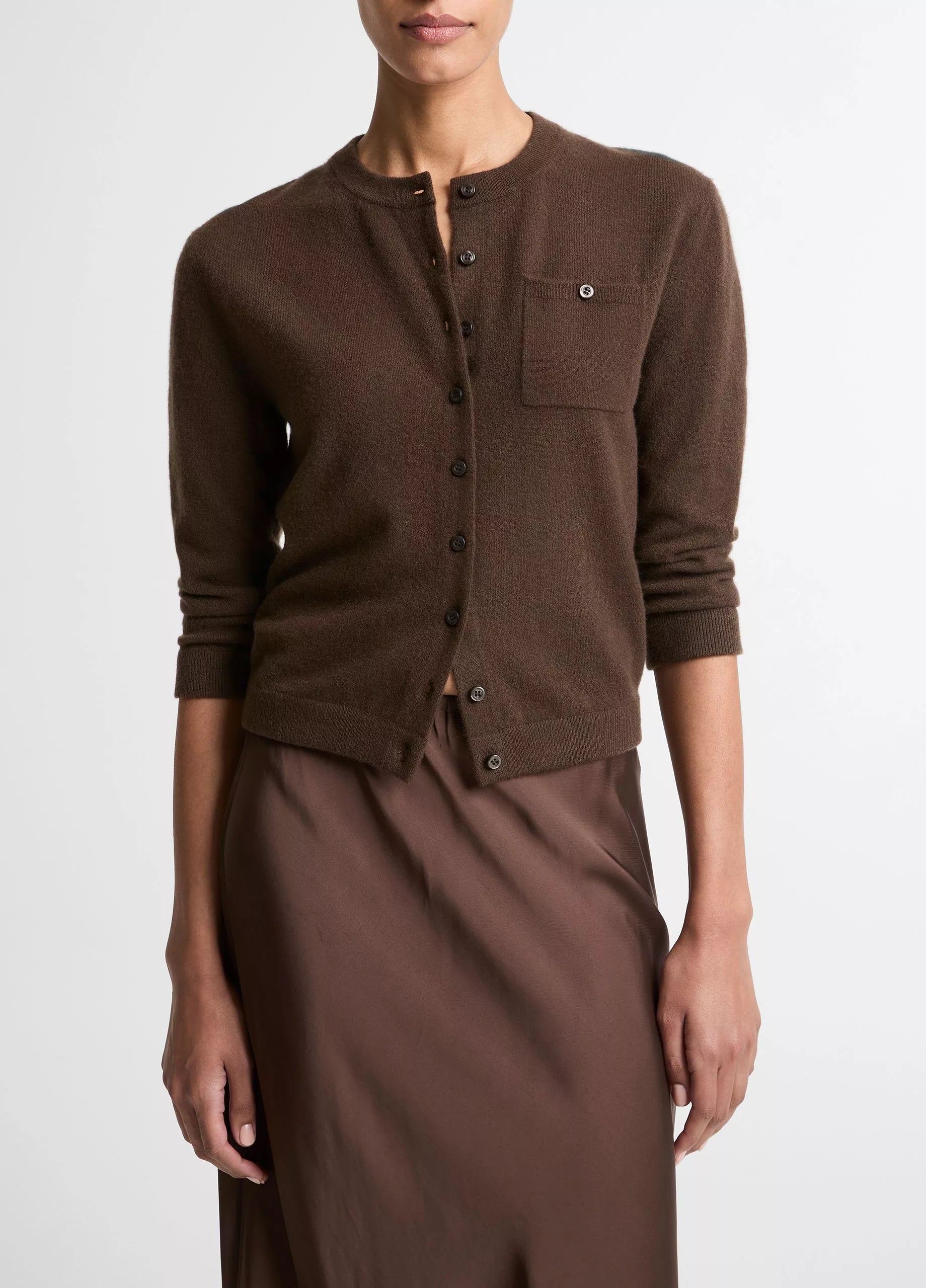 Wool & Cashmere-Blend Pocket Cardigan